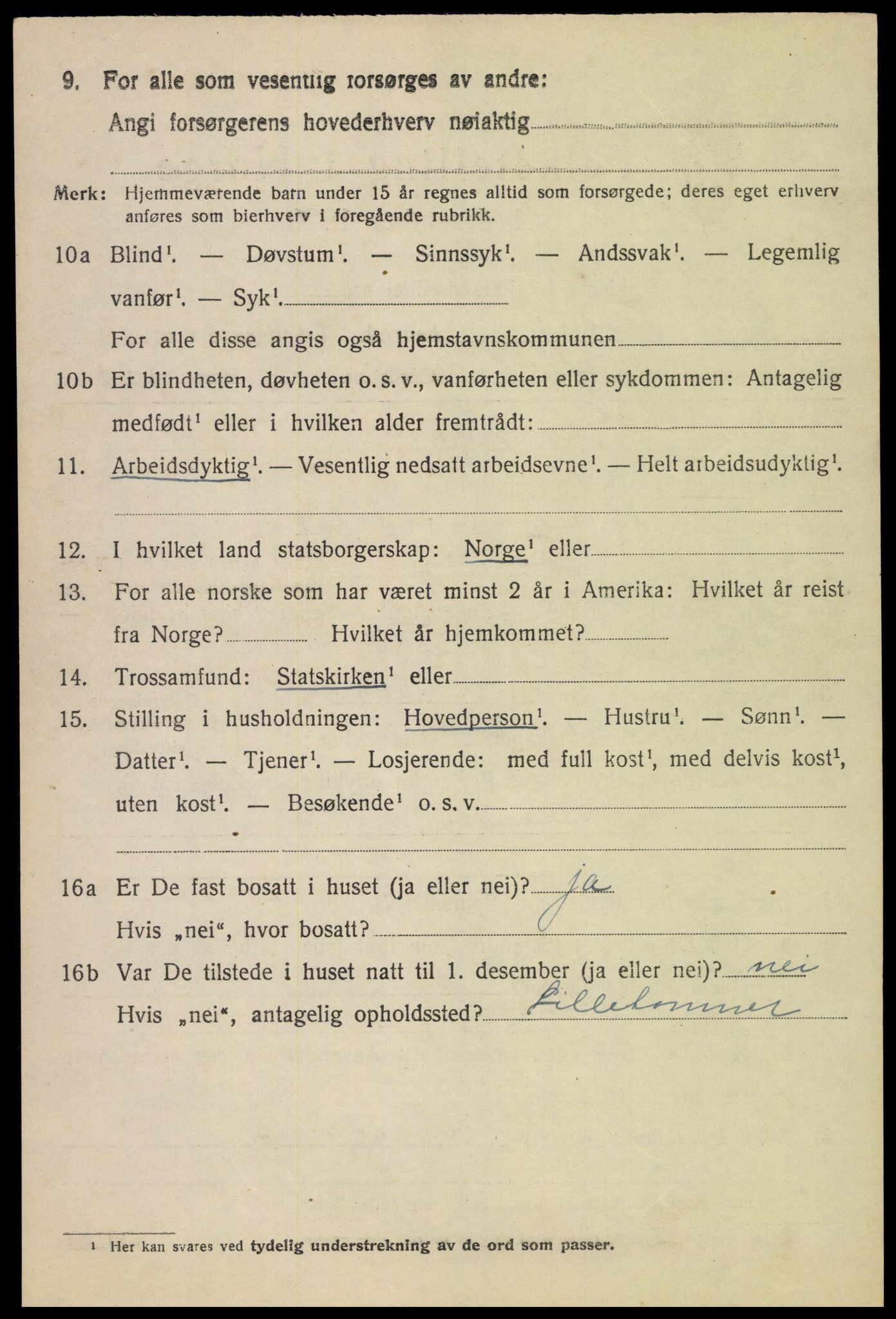 SAH, 1920 census for Fåberg, 1920, p. 3231