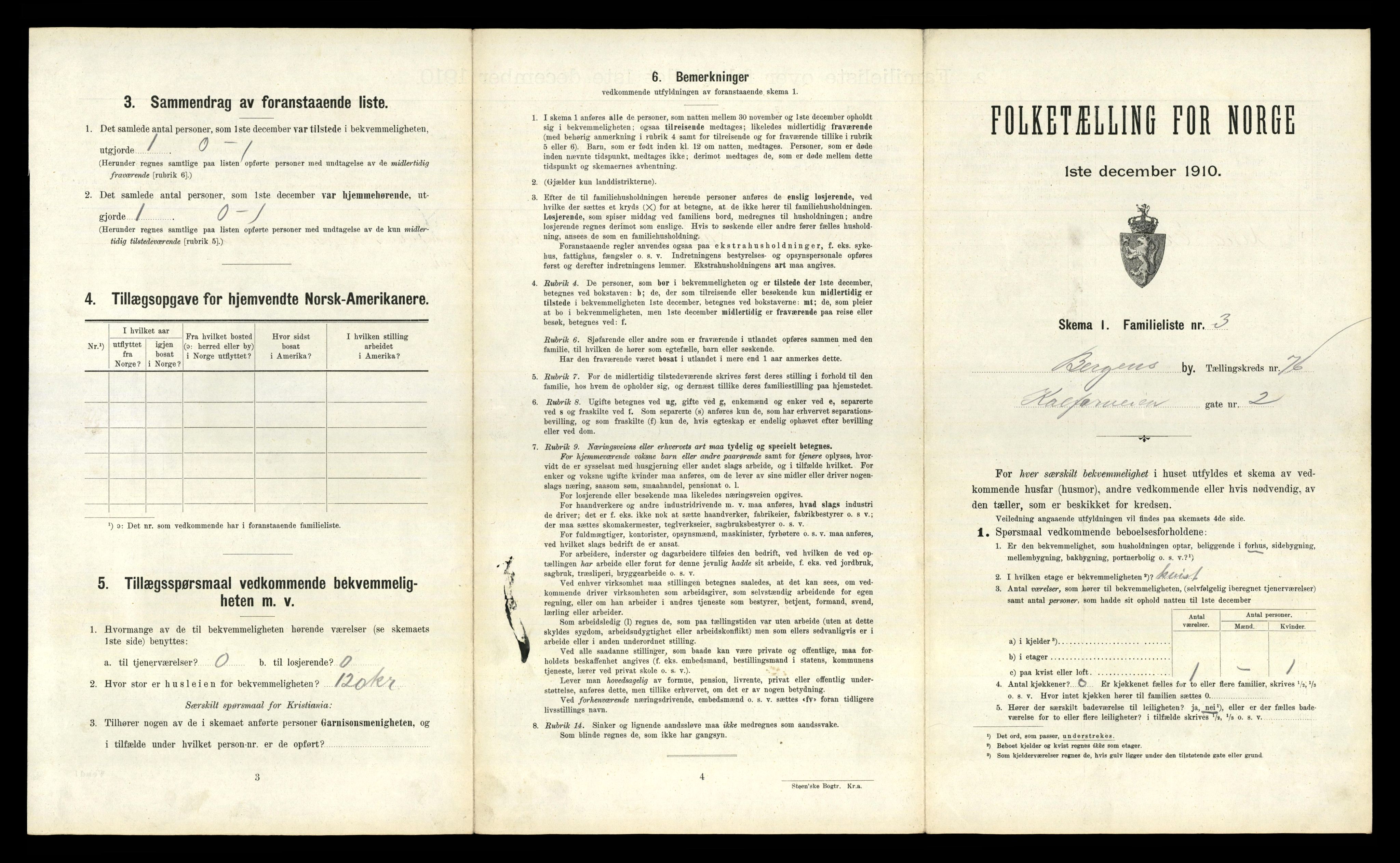 RA, 1910 census for Bergen, 1910, p. 26273