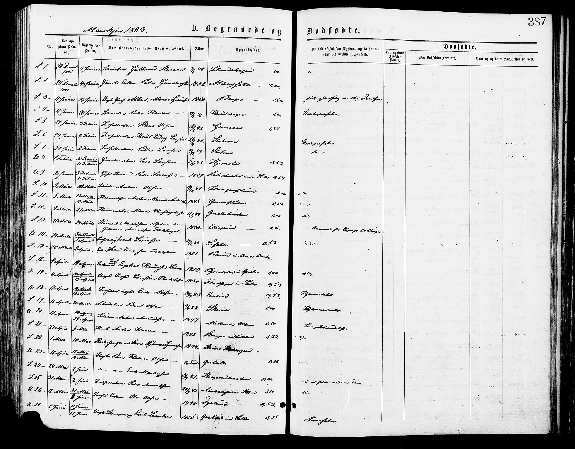 Sør-Odal prestekontor, AV/SAH-PREST-030/H/Ha/Haa/L0005: Parish register (official) no. 5, 1876-1885, p. 387