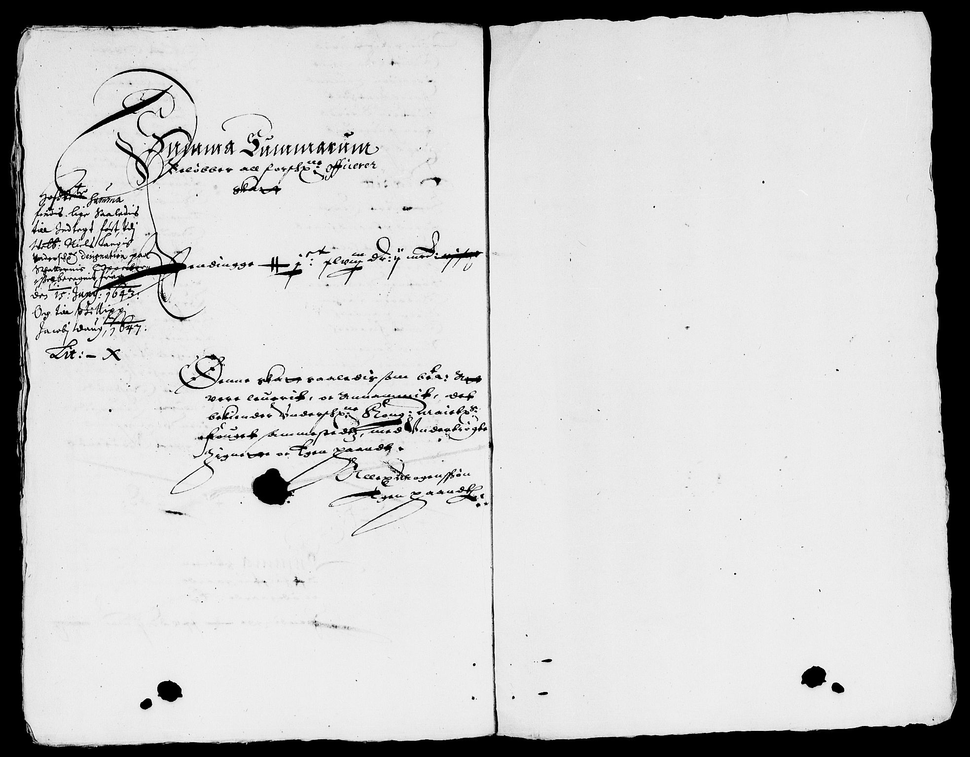 Rentekammeret inntil 1814, Reviderte regnskaper, Lensregnskaper, AV/RA-EA-5023/R/Rb/Rbl/L0009: Brunla len, 1643-1647