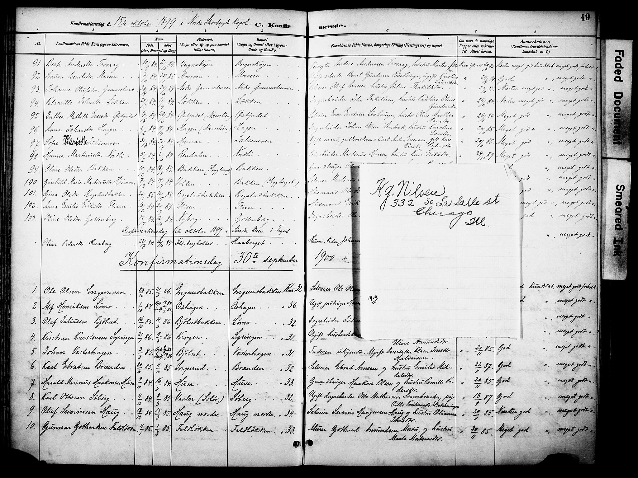 Elverum prestekontor, AV/SAH-PREST-044/H/Ha/Haa/L0015: Parish register (official) no. 15, 1893-1913, p. 49