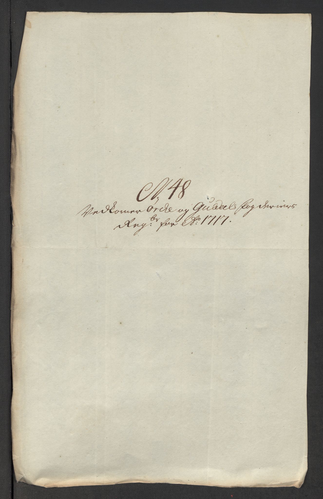 Rentekammeret inntil 1814, Reviderte regnskaper, Fogderegnskap, RA/EA-4092/R60/L3969: Fogderegnskap Orkdal og Gauldal, 1717, p. 426
