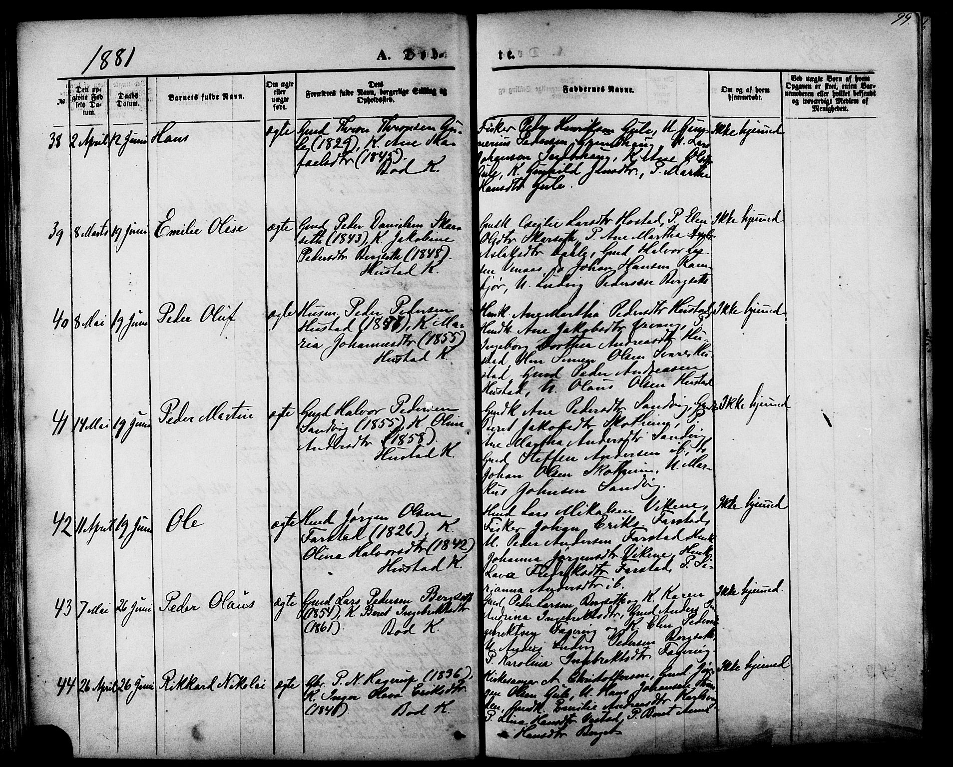 Ministerialprotokoller, klokkerbøker og fødselsregistre - Møre og Romsdal, AV/SAT-A-1454/566/L0768: Parish register (official) no. 566A07, 1869-1881, p. 99