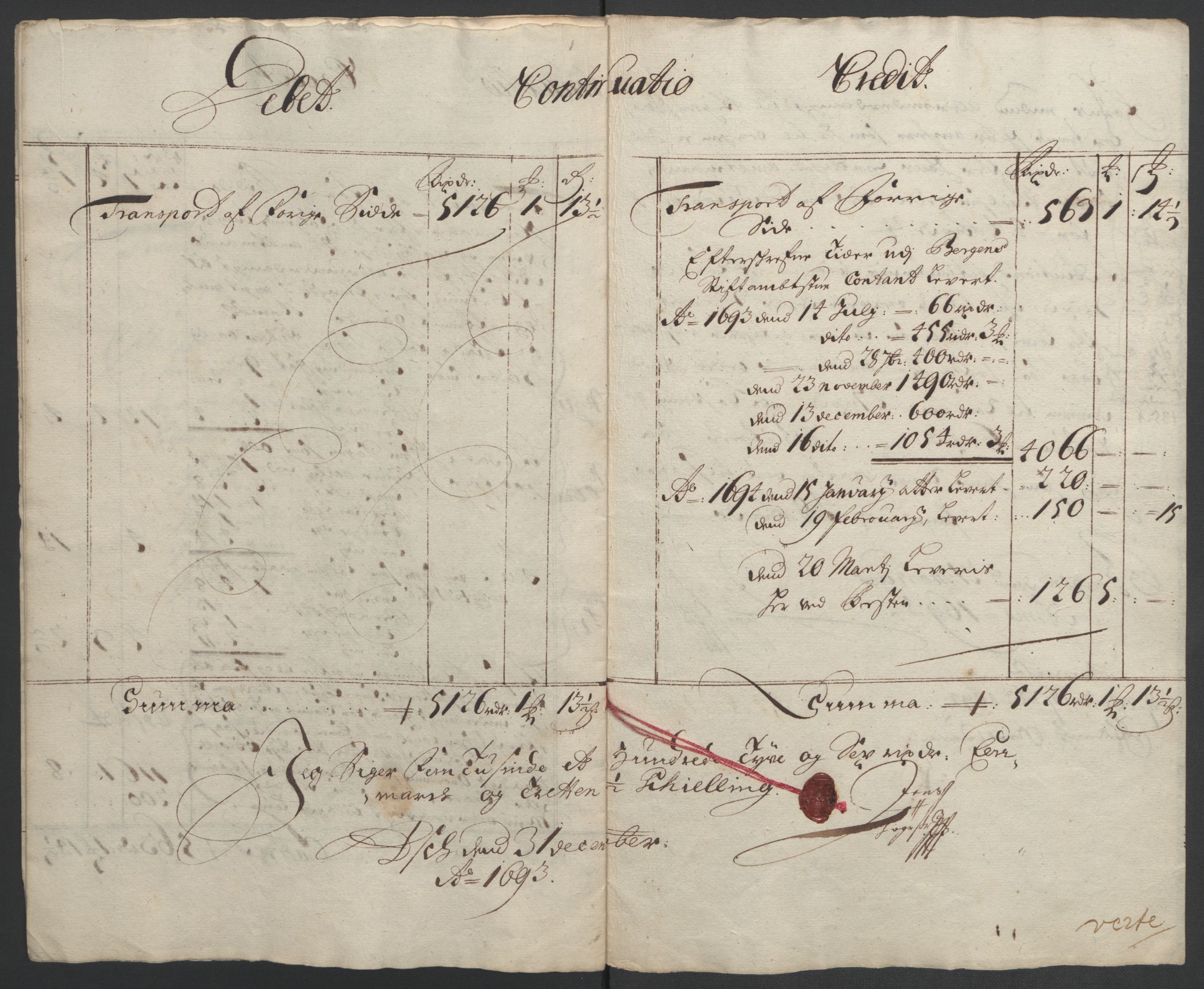 Rentekammeret inntil 1814, Reviderte regnskaper, Fogderegnskap, RA/EA-4092/R53/L3421: Fogderegnskap Sunn- og Nordfjord, 1693-1694, p. 10