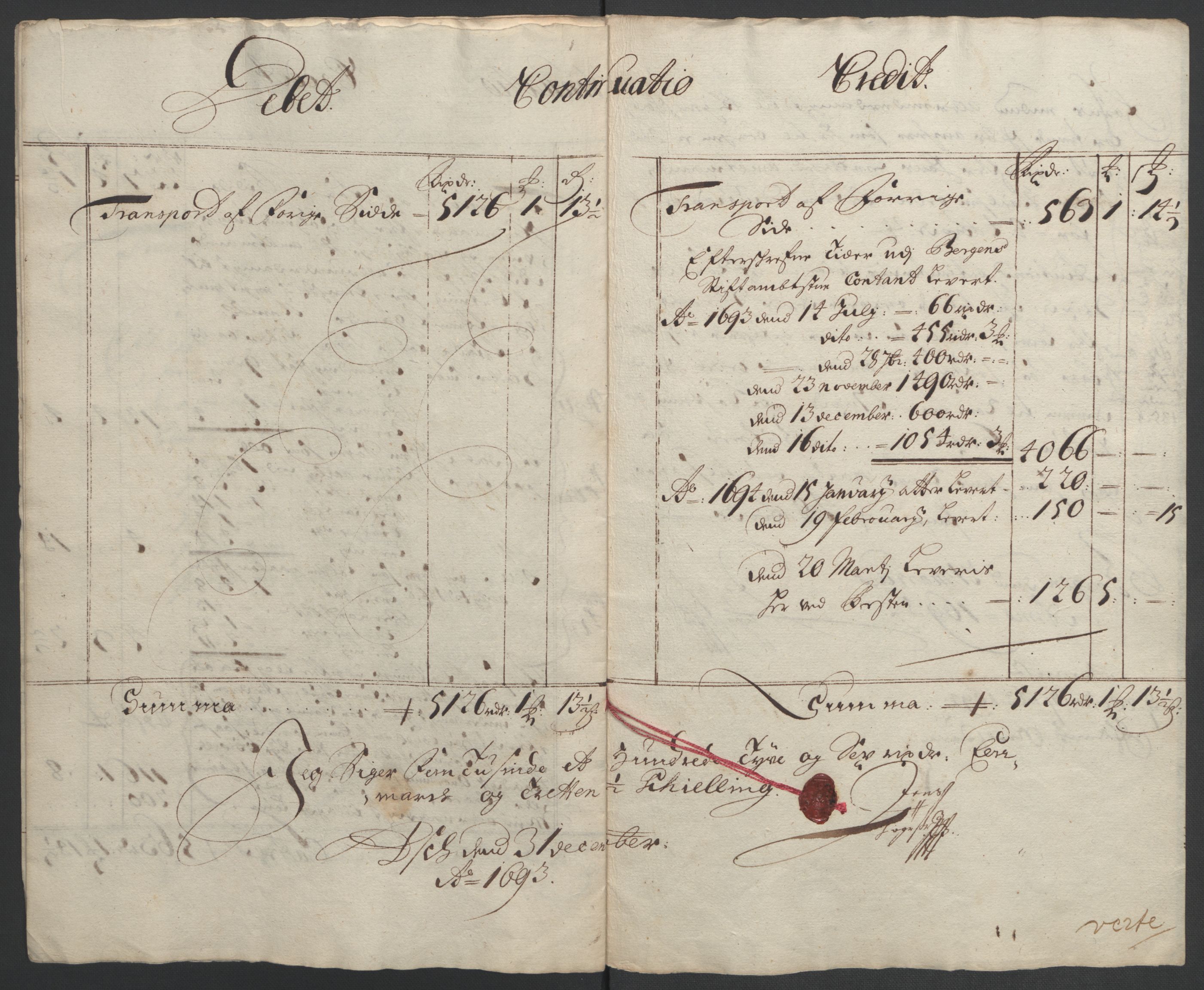 Rentekammeret inntil 1814, Reviderte regnskaper, Fogderegnskap, AV/RA-EA-4092/R53/L3421: Fogderegnskap Sunn- og Nordfjord, 1693-1694, p. 10