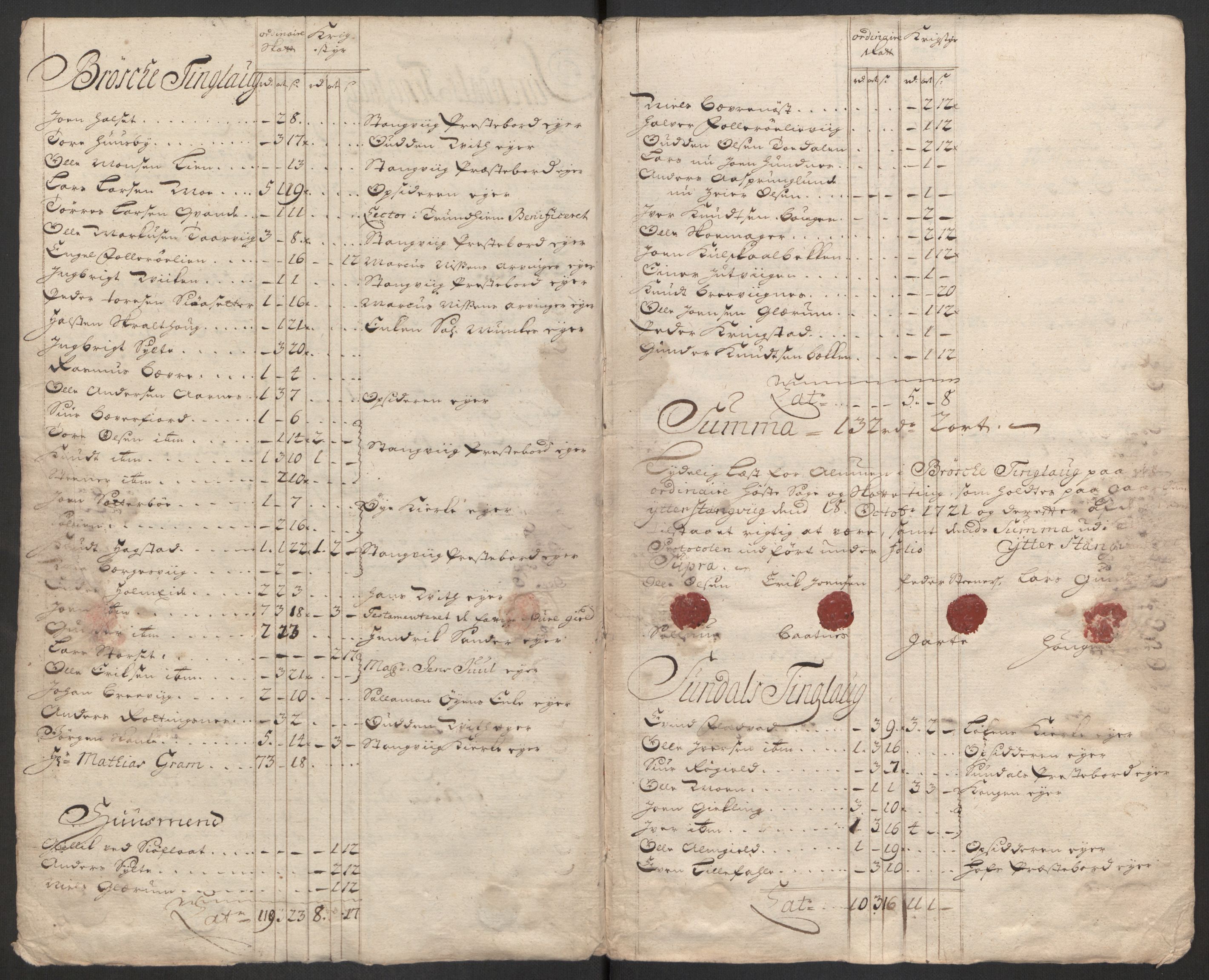 Rentekammeret inntil 1814, Reviderte regnskaper, Fogderegnskap, AV/RA-EA-4092/R56/L3754: Fogderegnskap Nordmøre, 1721, p. 386