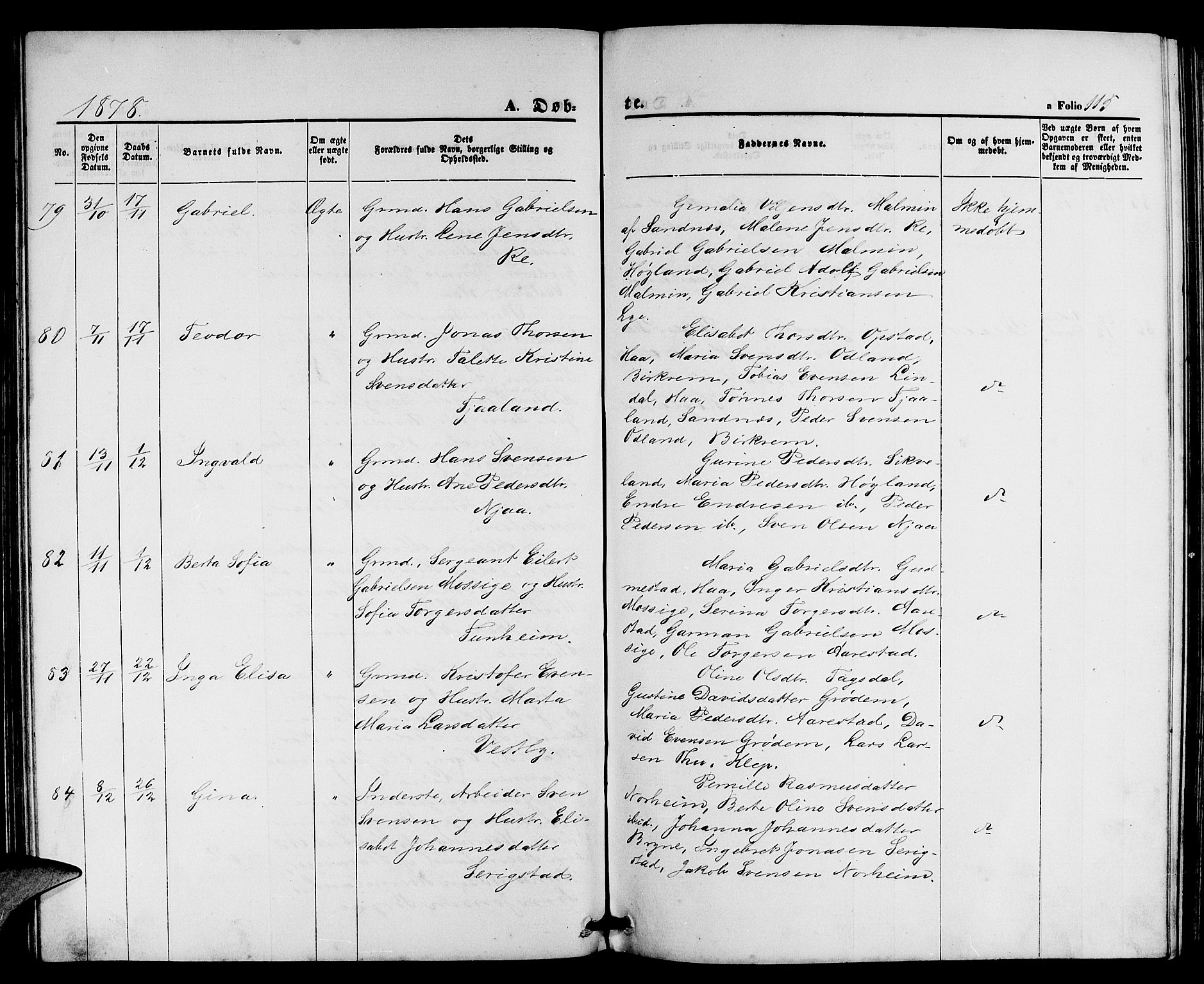 Lye sokneprestkontor, AV/SAST-A-101794/001/30BB/L0004: Parish register (copy) no. B 4, 1868-1878, p. 115