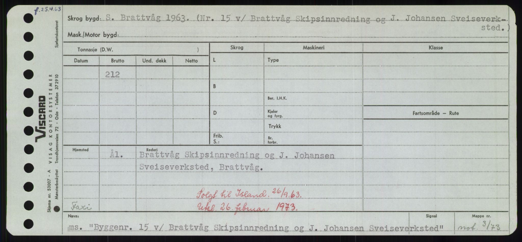 Sjøfartsdirektoratet med forløpere, Skipsmålingen, RA/S-1627/H/Hd/L0006: Fartøy, Byg-Båt, p. 95