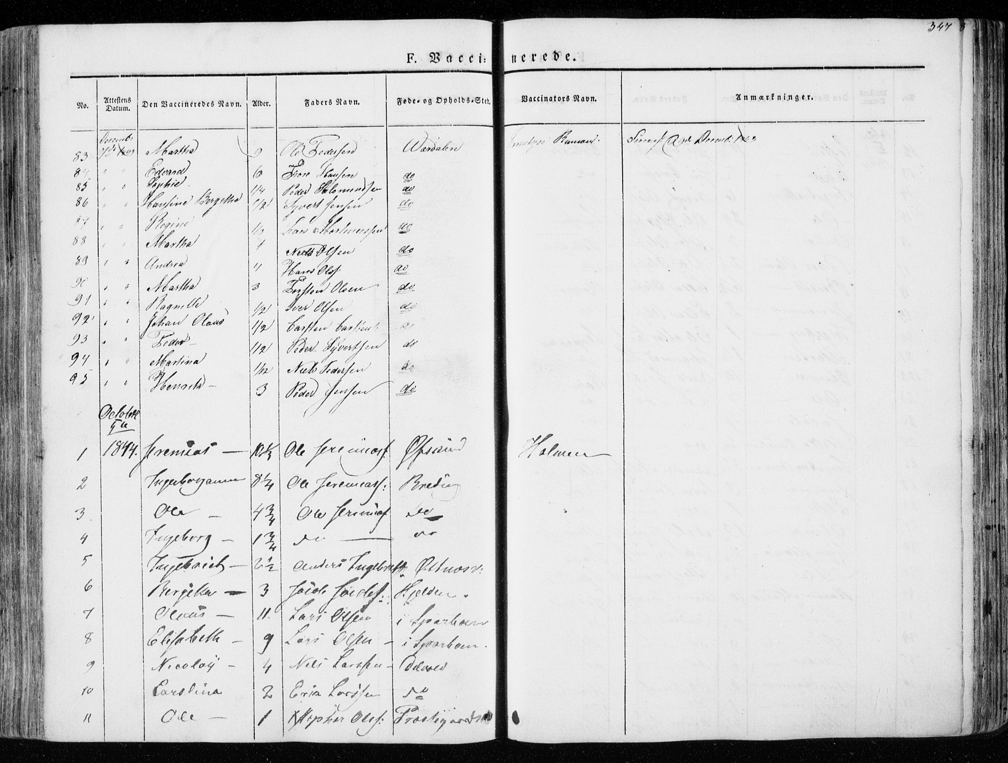 Ministerialprotokoller, klokkerbøker og fødselsregistre - Nord-Trøndelag, AV/SAT-A-1458/723/L0239: Parish register (official) no. 723A08, 1841-1851, p. 347