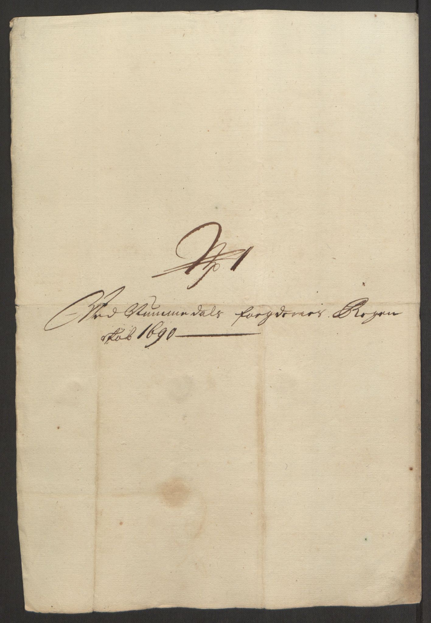 Rentekammeret inntil 1814, Reviderte regnskaper, Fogderegnskap, RA/EA-4092/R64/L4423: Fogderegnskap Namdal, 1690-1691, p. 48