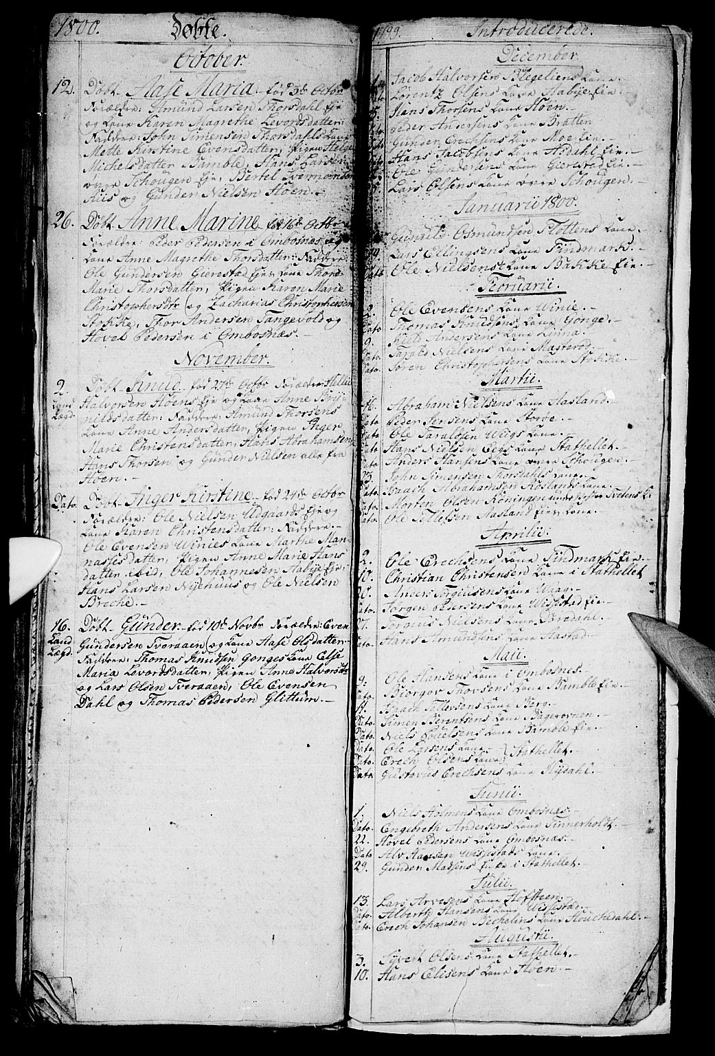 Bamble kirkebøker, AV/SAKO-A-253/G/Ga/L0002: Parish register (copy) no. I 2, 1794-1800