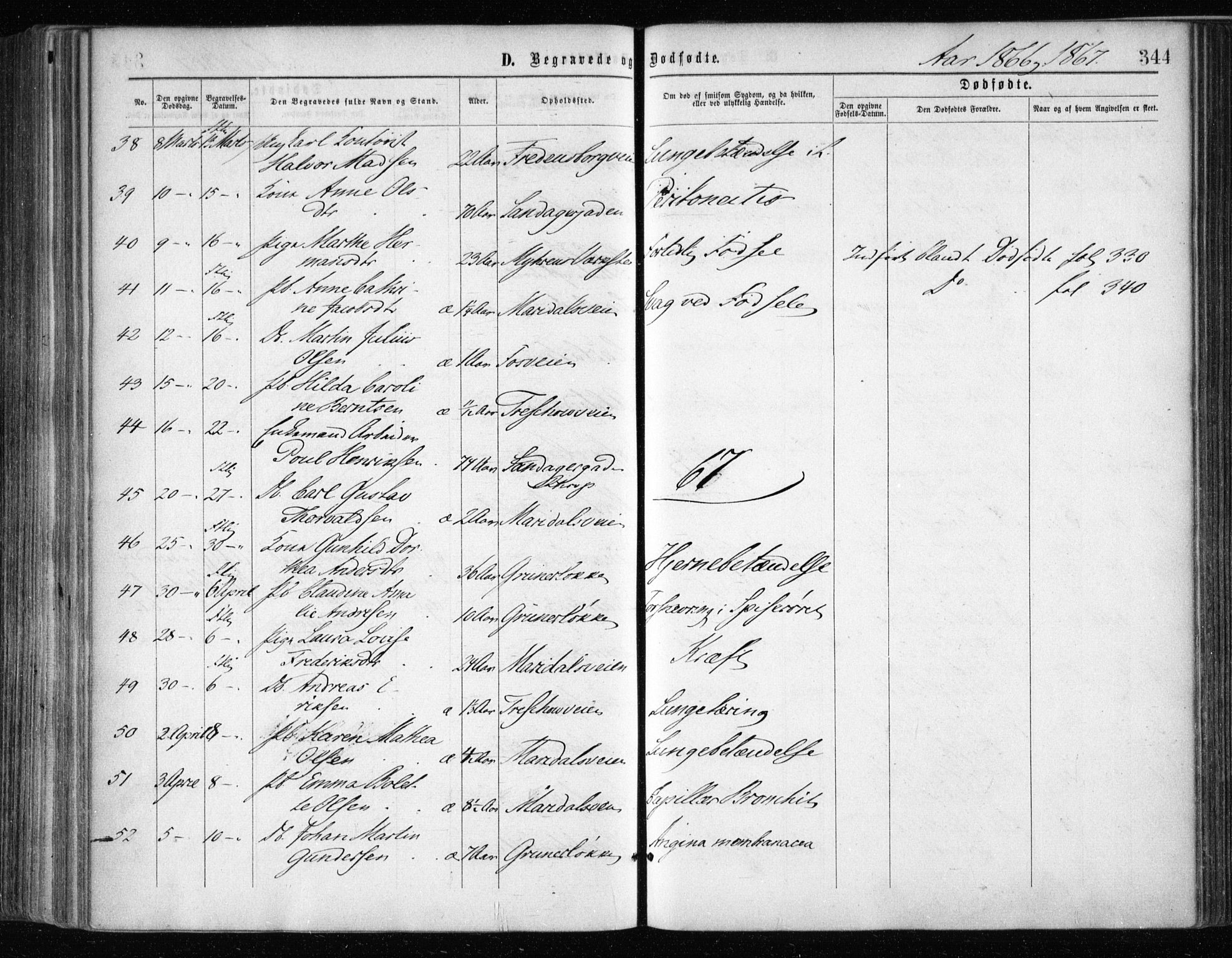 Gamle Aker prestekontor Kirkebøker, SAO/A-10617a/F/L0002: Parish register (official) no. 2, 1864-1872, p. 344