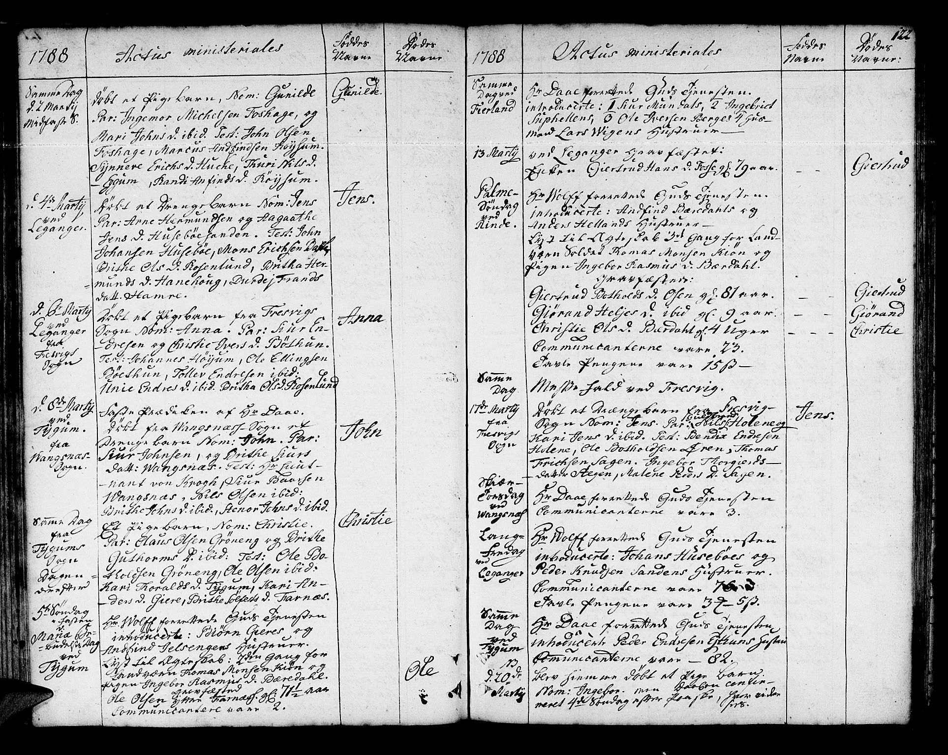 Leikanger sokneprestembete, AV/SAB-A-81001/H/Haa/Haaa/L0004: Parish register (official) no. A 4, 1770-1791, p. 122