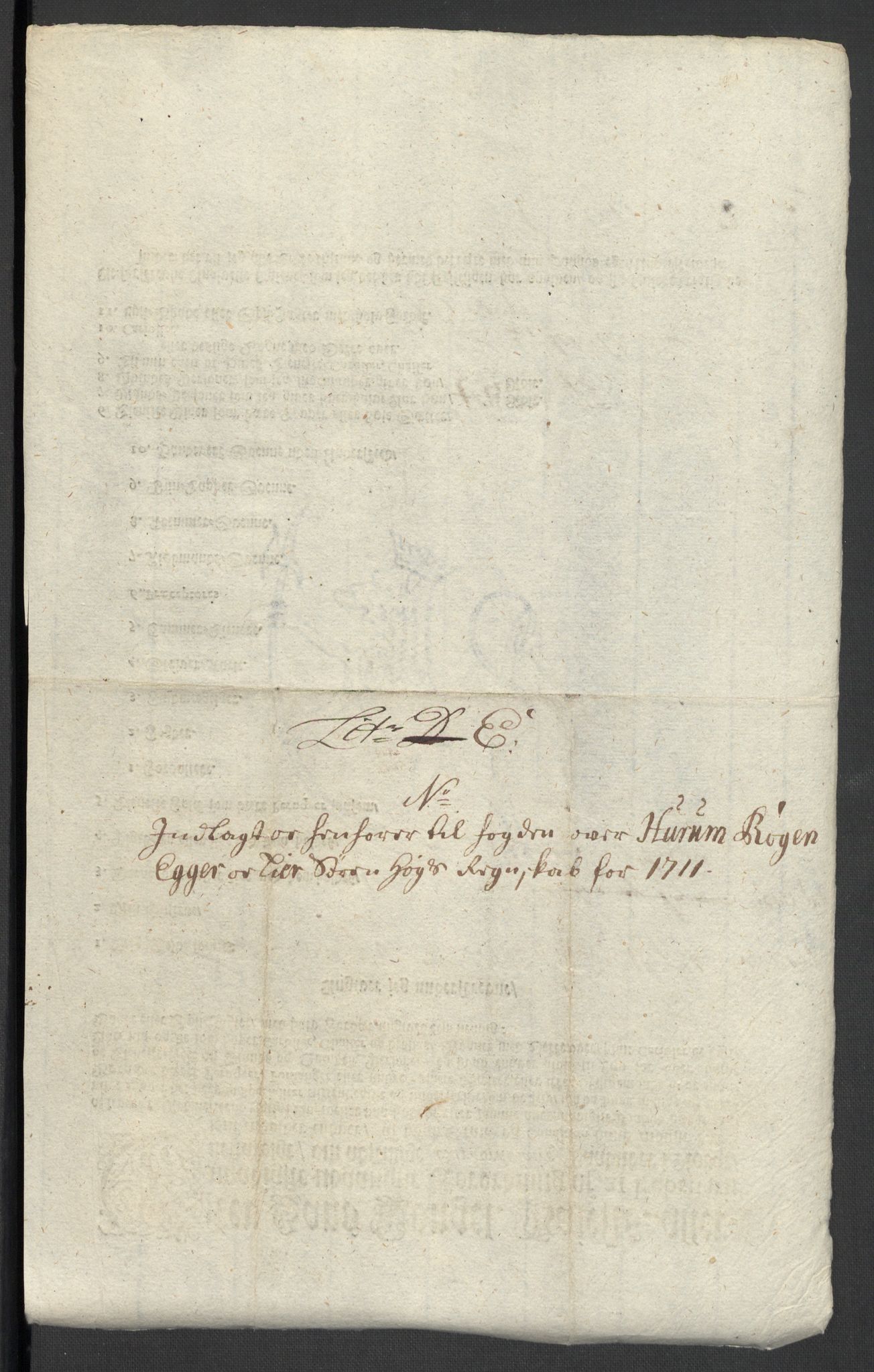 Rentekammeret inntil 1814, Reviderte regnskaper, Fogderegnskap, AV/RA-EA-4092/R31/L1706: Fogderegnskap Hurum, Røyken, Eiker, Lier og Buskerud, 1711, p. 102