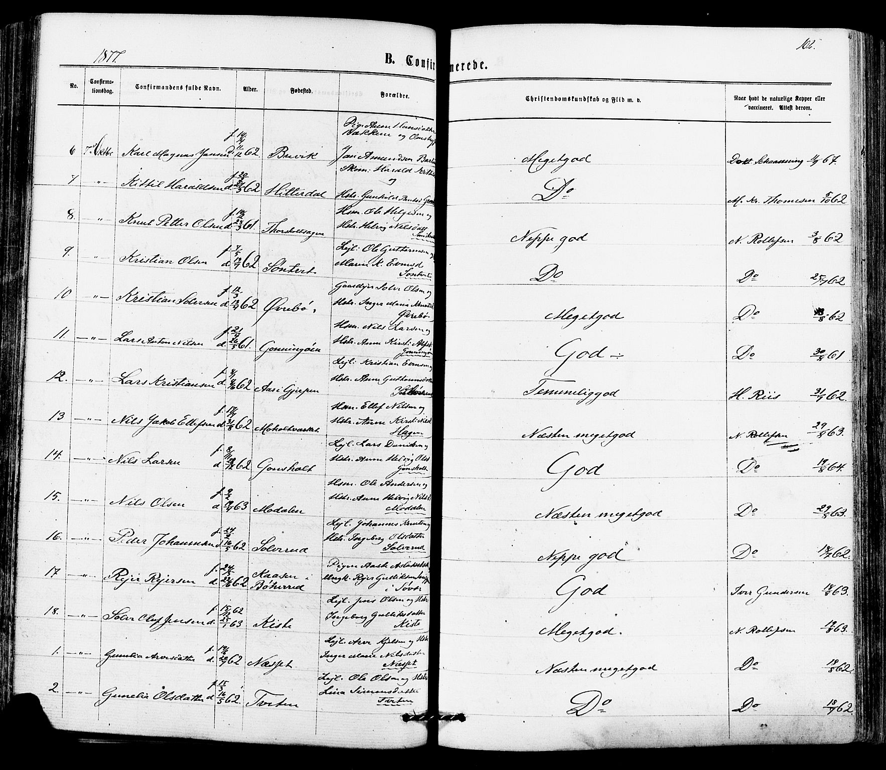 Siljan kirkebøker, SAKO/A-300/F/Fa/L0002: Parish register (official) no. 2, 1870-1895, p. 102