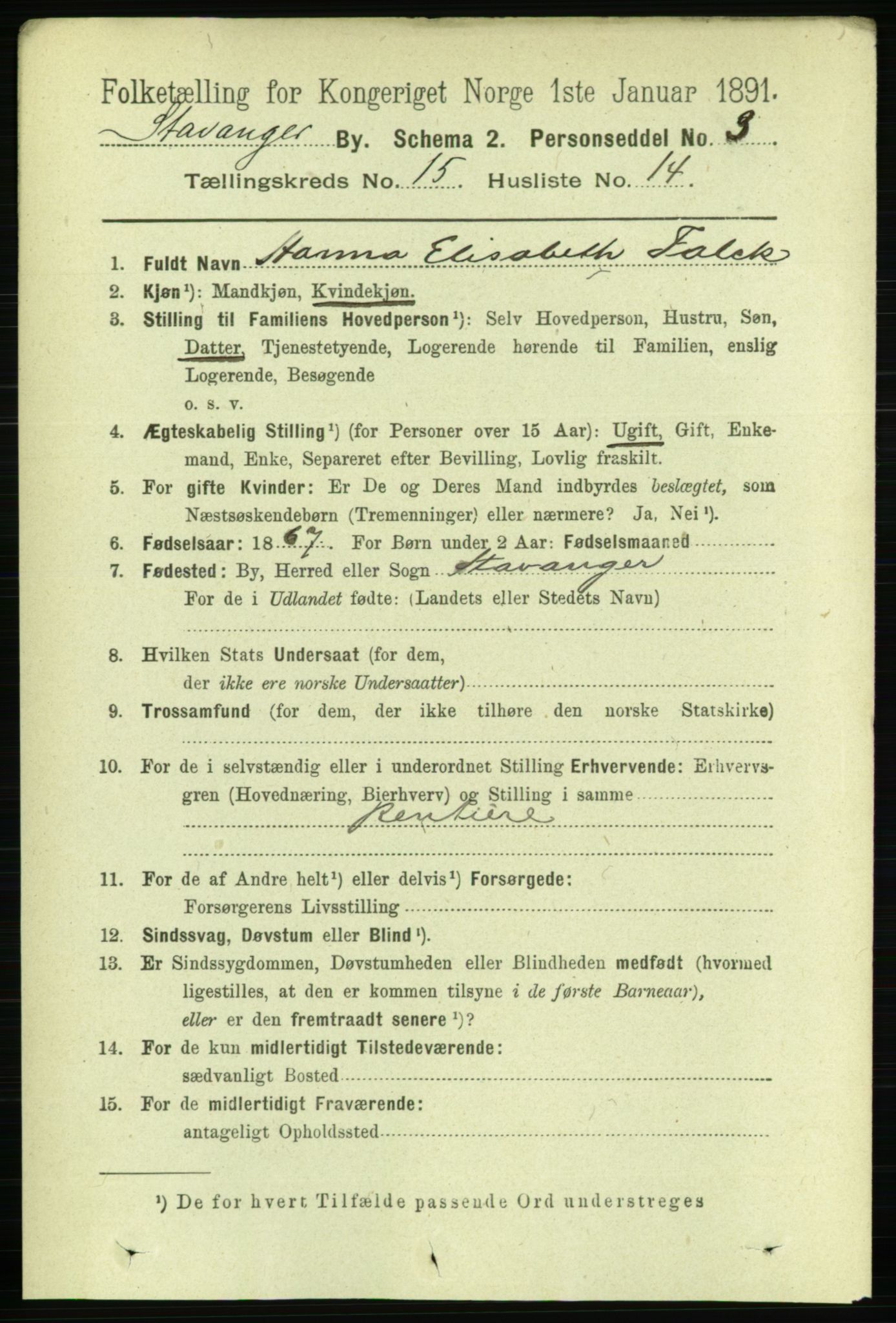 RA, 1891 census for 1103 Stavanger, 1891, p. 17973