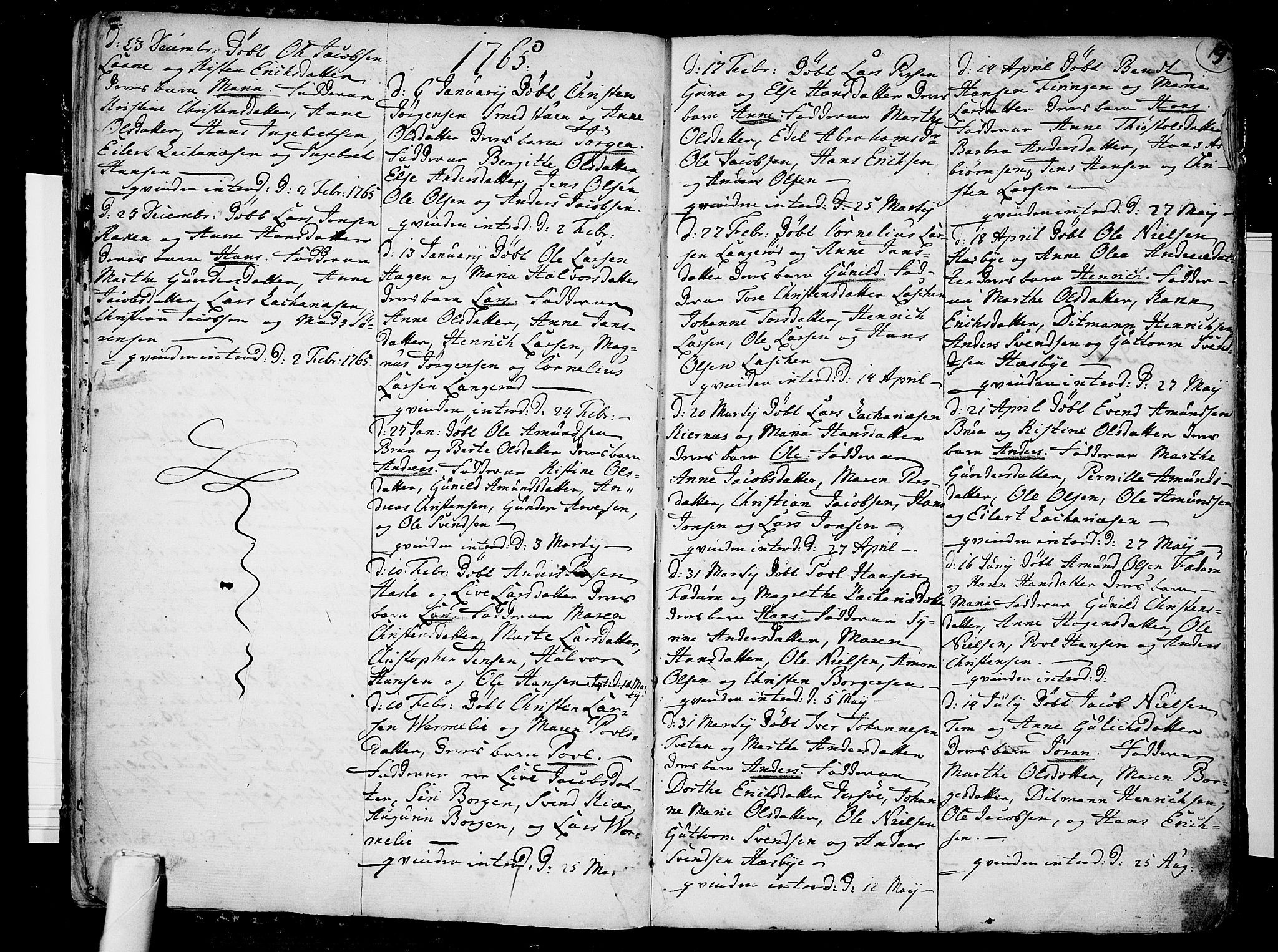 Sem kirkebøker, AV/SAKO-A-5/F/Fa/L0002: Parish register (official) no. I 2, 1764-1798, p. 19