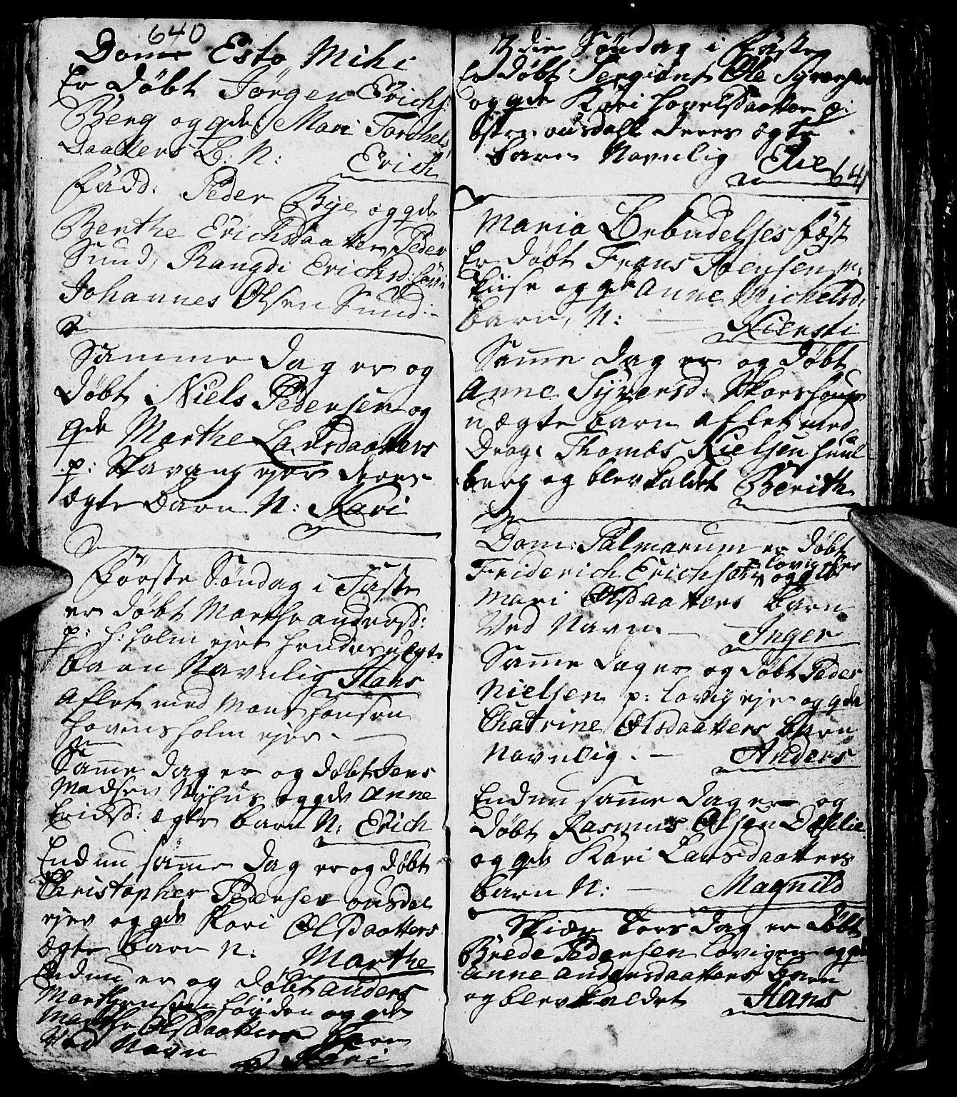 Nes prestekontor, Hedmark, AV/SAH-PREST-020/L/La/L0001: Parish register (copy) no. 1, 1663-1784, p. 640-641