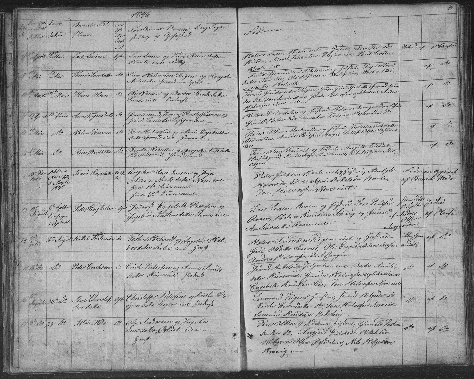 Nore kirkebøker, AV/SAKO-A-238/F/Fa/L0001: Parish register (official) no. I 1, 1836-1855, p. 39