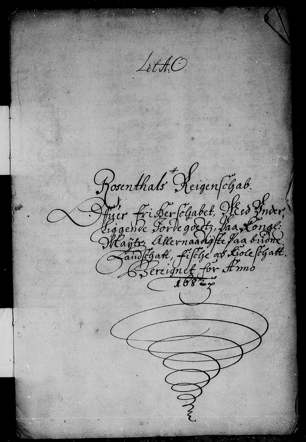 Rentekammeret inntil 1814, Reviderte regnskaper, Stiftamtstueregnskaper, Bergen stiftamt, AV/RA-EA-6043/R/Rc/L0064: Bergen stiftamt, 1682