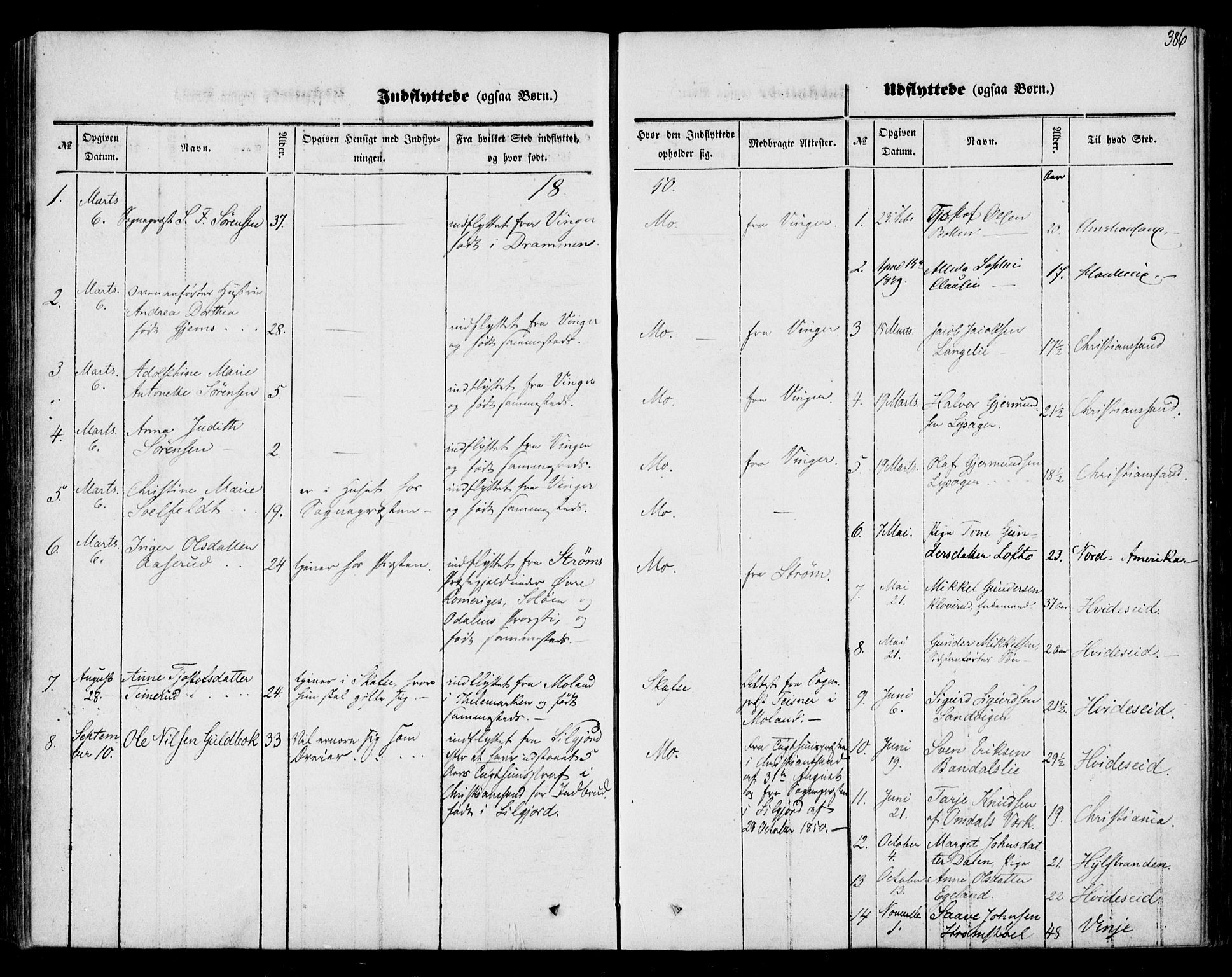 Mo kirkebøker, AV/SAKO-A-286/F/Fa/L0005: Parish register (official) no. I 5, 1844-1864, p. 386