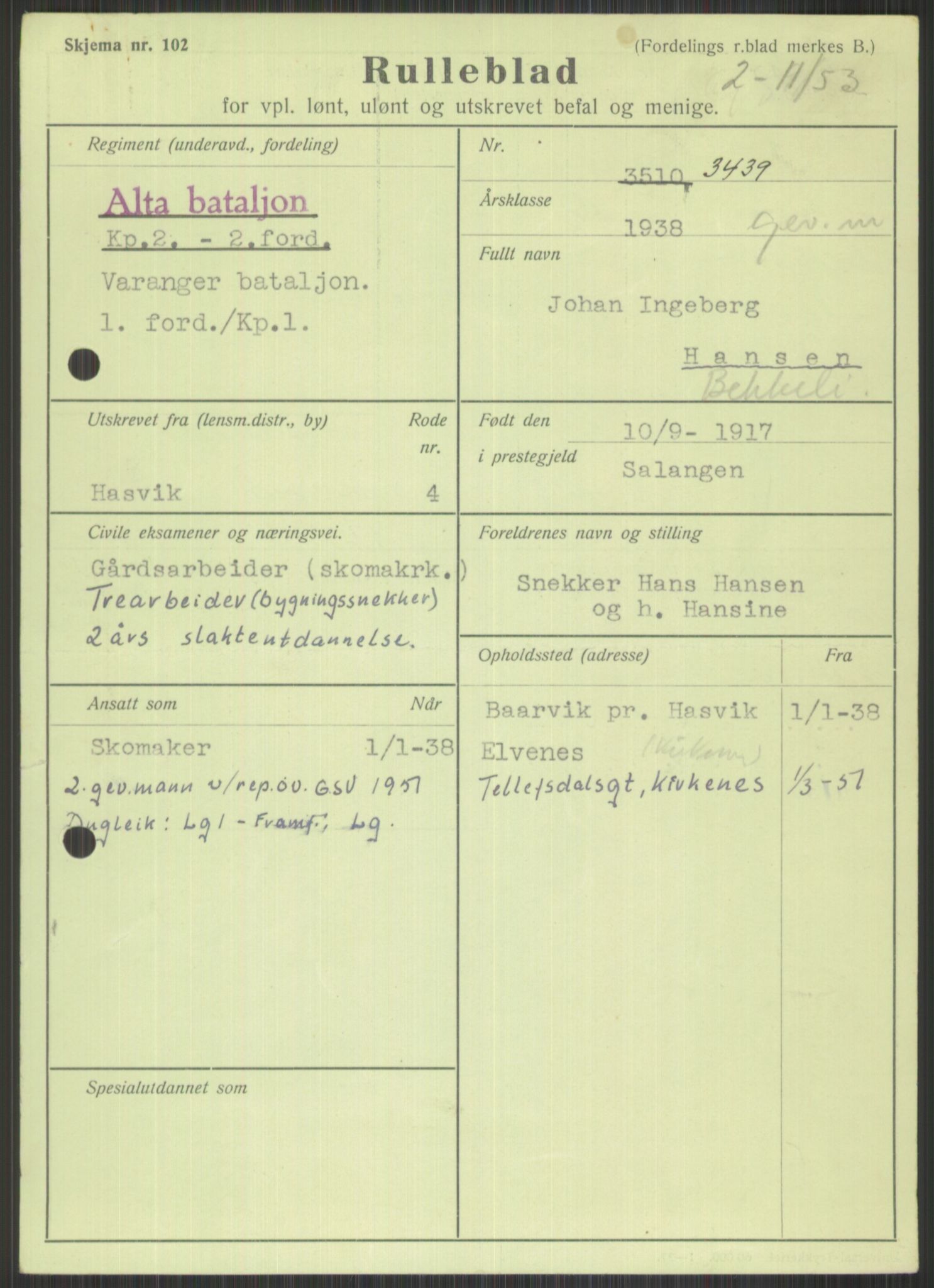 Forsvaret, Varanger bataljon, AV/RA-RAFA-2258/1/D/L0441: Rulleblad for fødte 1913-1917, 1913-1917, p. 1349