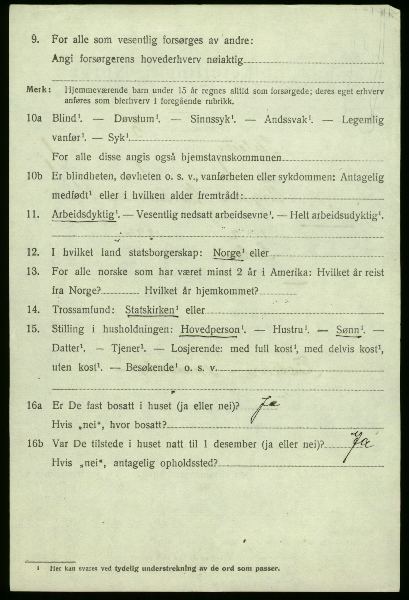 SAB, 1920 census for Solund, 1920, p. 691