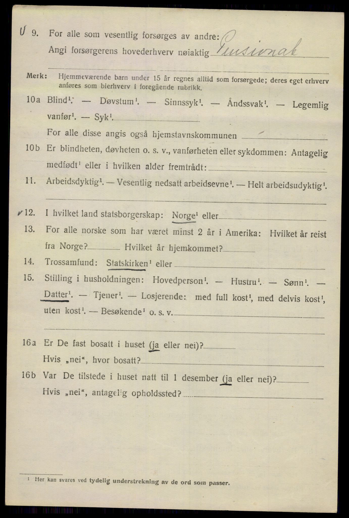 SAO, 1920 census for Kristiania, 1920, p. 150234