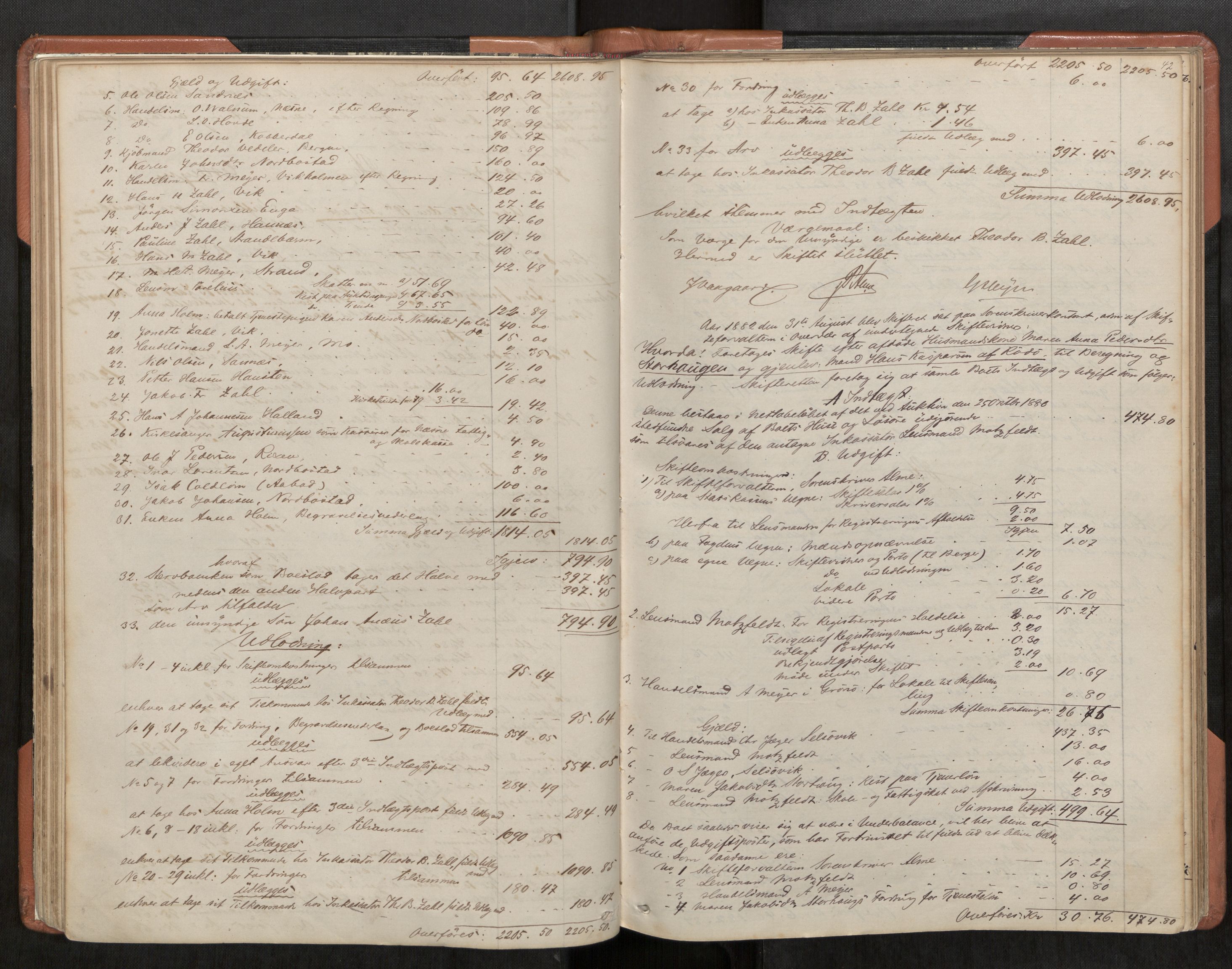 Rana sorenskriveri , AV/SAT-A-1108/1/3/3A/L0004: Skifteslutningsprotokoll, 1881-1887, p. 42