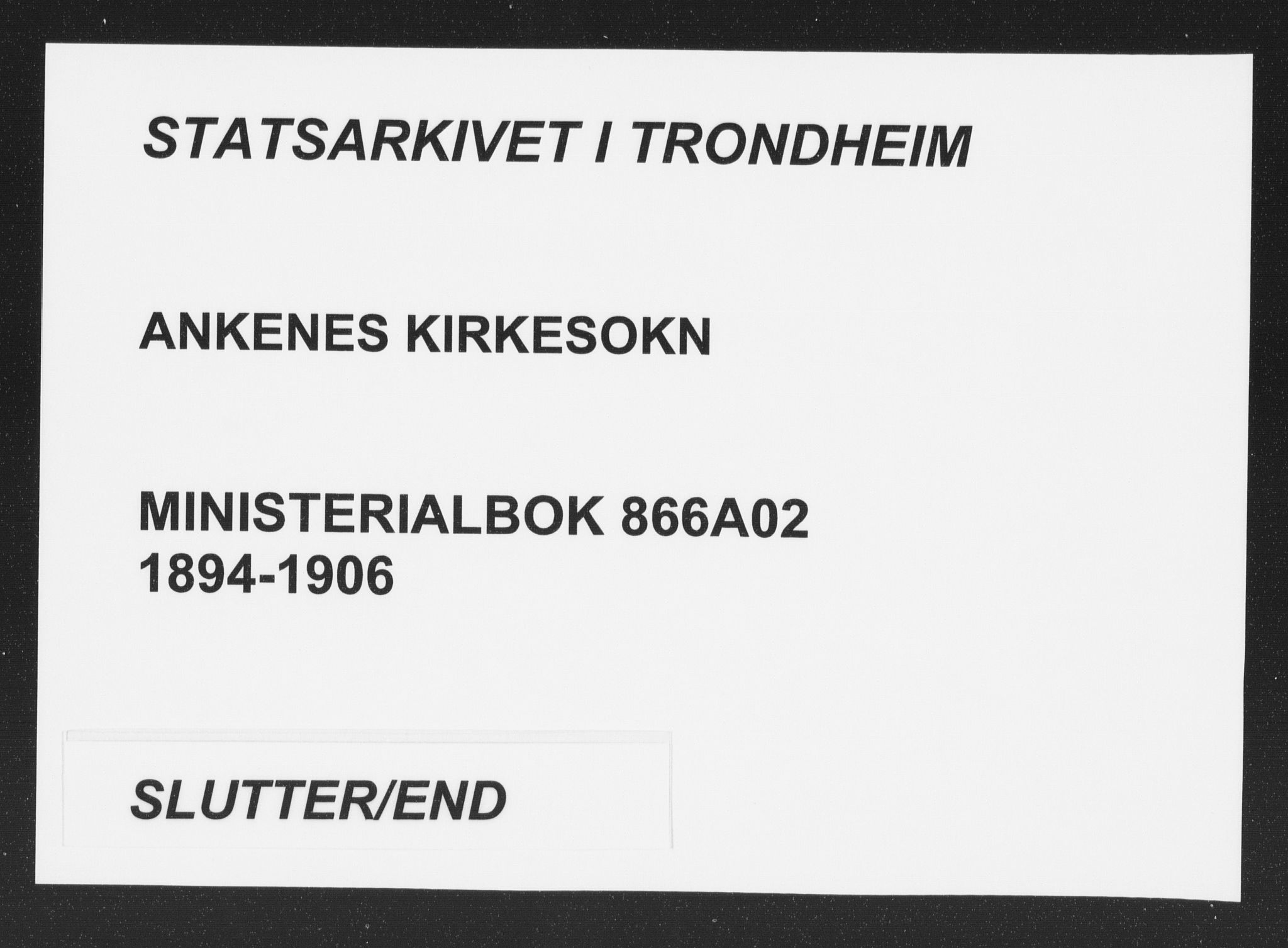 Ministerialprotokoller, klokkerbøker og fødselsregistre - Nordland, AV/SAT-A-1459/866/L0939: Parish register (official) no. 866A02, 1894-1906