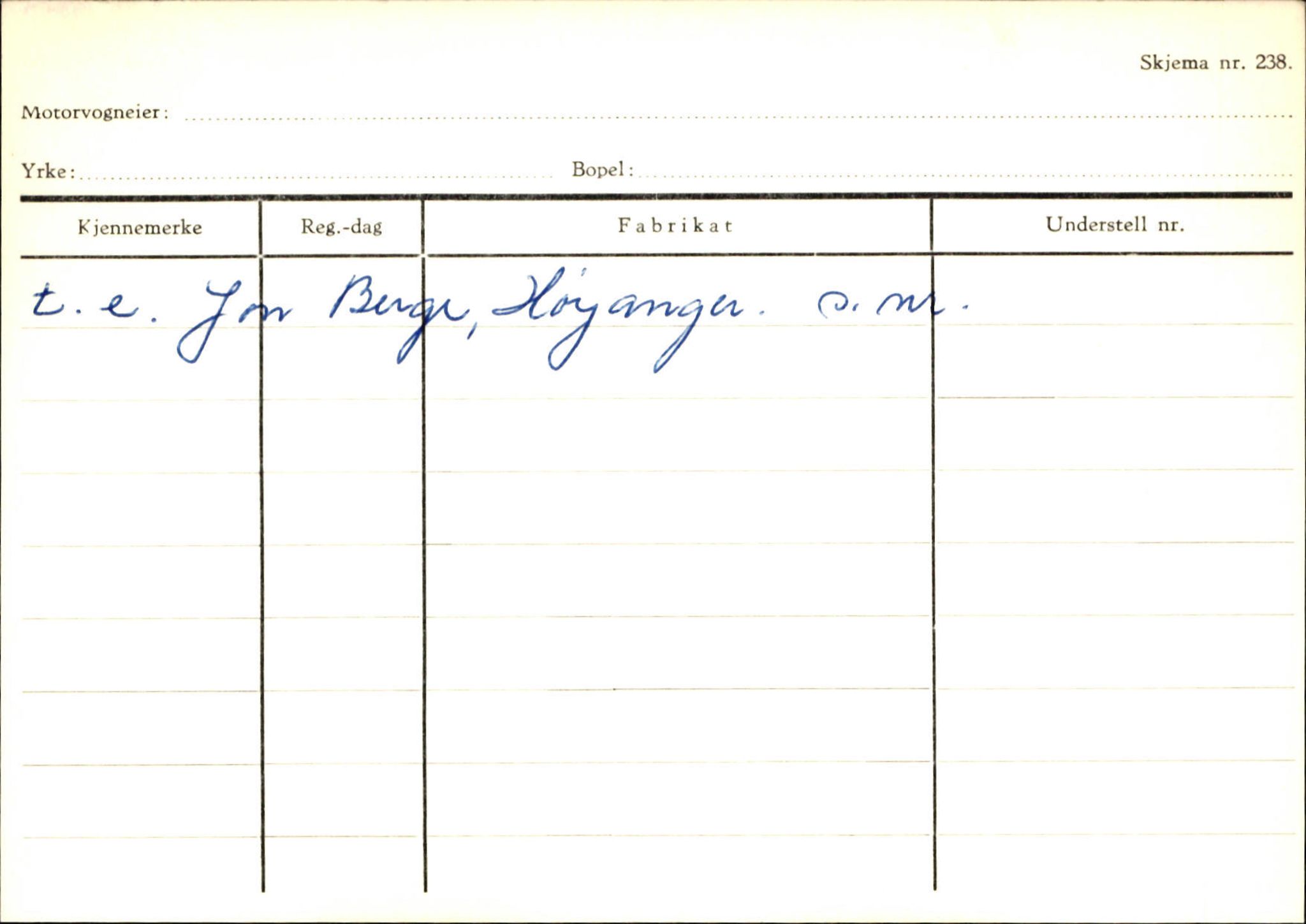 Statens vegvesen, Sogn og Fjordane vegkontor, AV/SAB-A-5301/4/F/L0131: Eigarregister Høyanger P-Å. Stryn S-Å, 1945-1975, p. 61