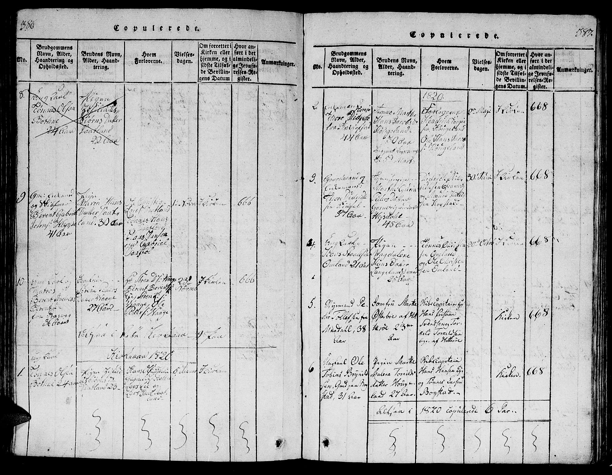 Flekkefjord sokneprestkontor, SAK/1111-0012/F/Fb/Fbb/L0001: Parish register (copy) no. B 1, 1815-1830, p. 396-397