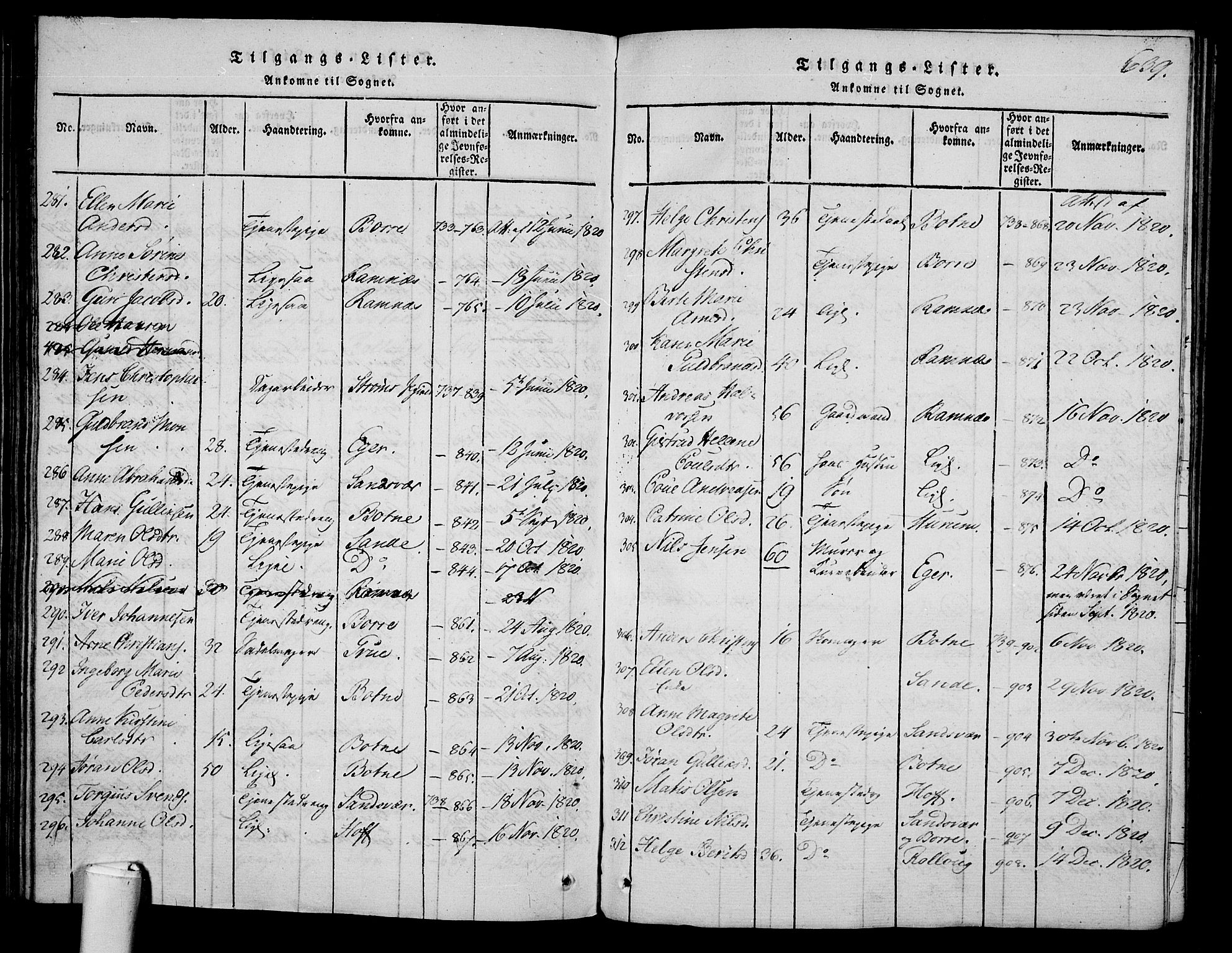 Våle kirkebøker, AV/SAKO-A-334/F/Fa/L0007: Parish register (official) no. I 7, 1814-1824, p. 638-639