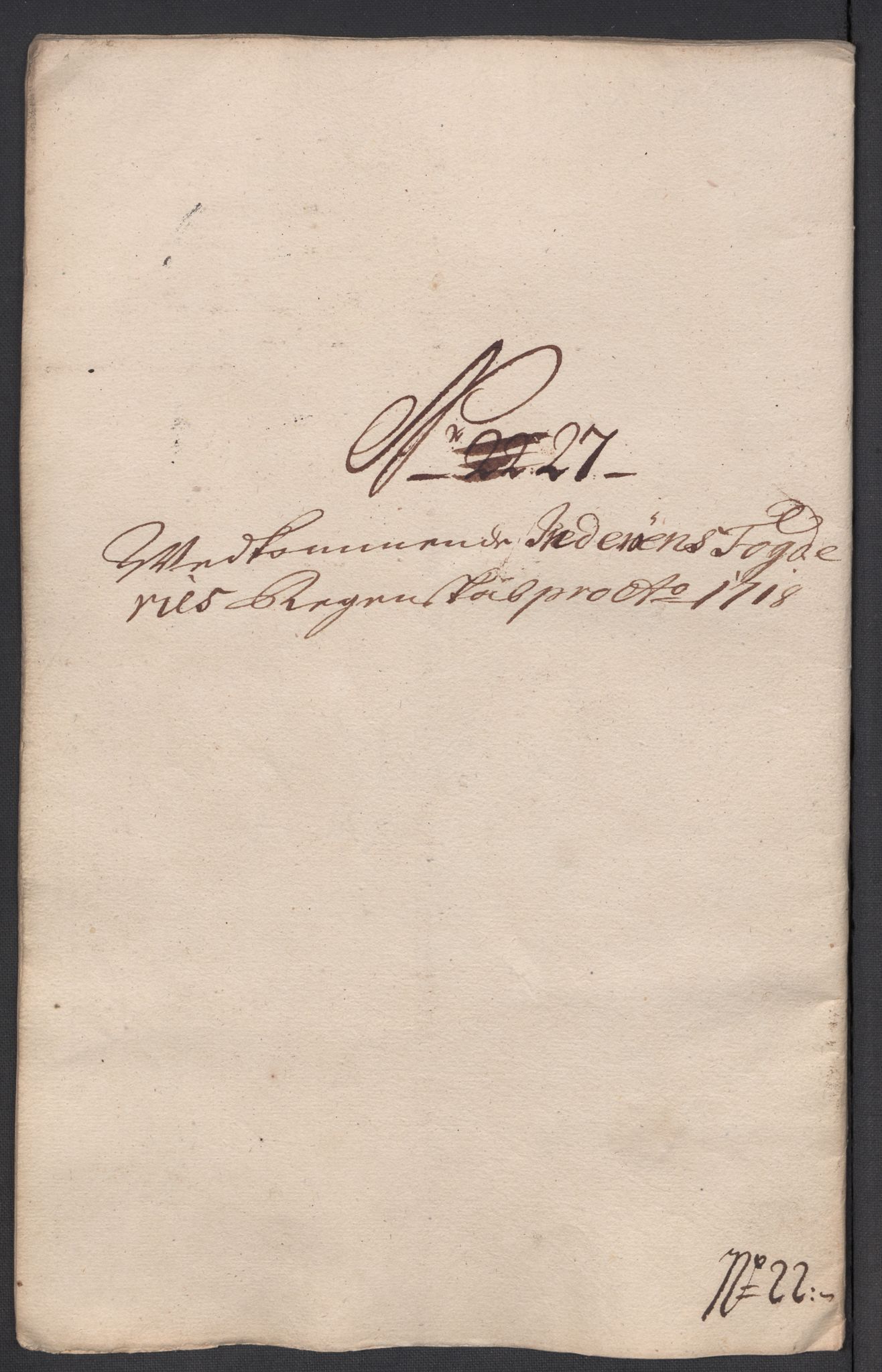 Rentekammeret inntil 1814, Reviderte regnskaper, Fogderegnskap, AV/RA-EA-4092/R63/L4326: Fogderegnskap Inderøy, 1718, p. 252