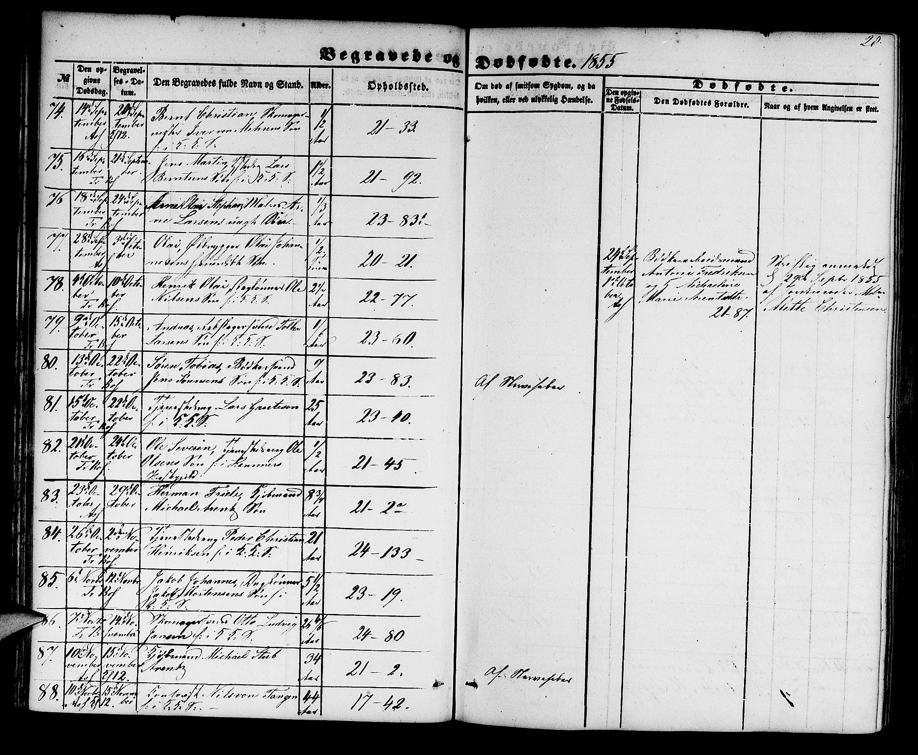 Korskirken sokneprestembete, AV/SAB-A-76101/H/Hab: Parish register (copy) no. E 2, 1851-1871, p. 28