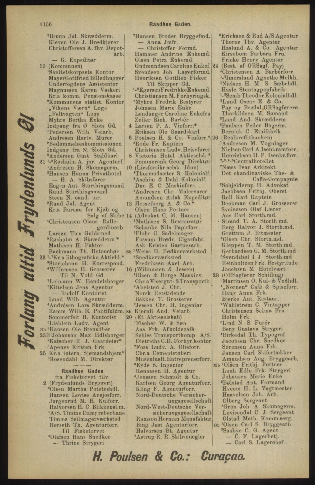 Kristiania/Oslo adressebok, PUBL/-, 1904, p. 1156