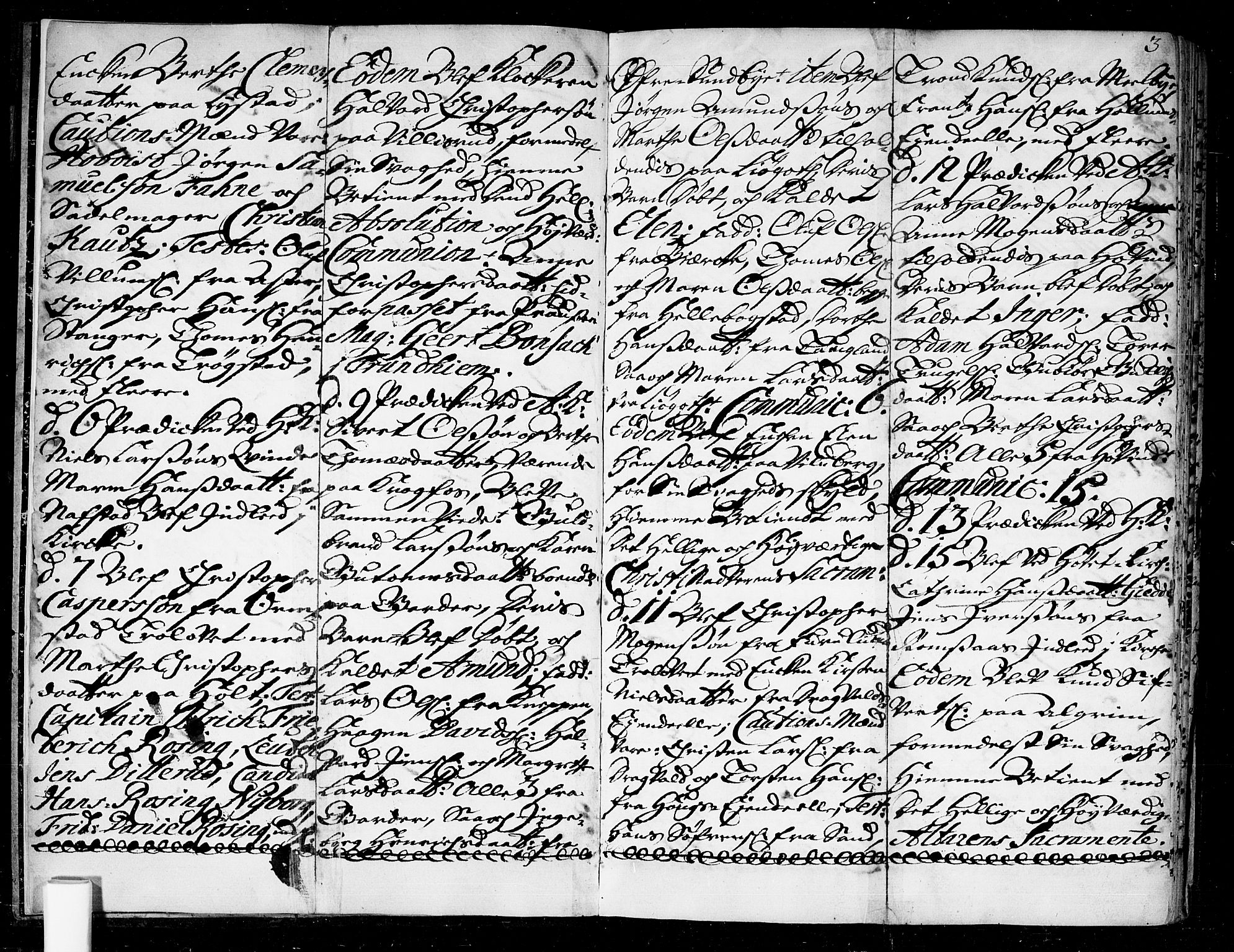 Ullensaker prestekontor Kirkebøker, AV/SAO-A-10236a/F/Fa/L0004: Parish register (official) no. I 4, 1721-1723, p. 3