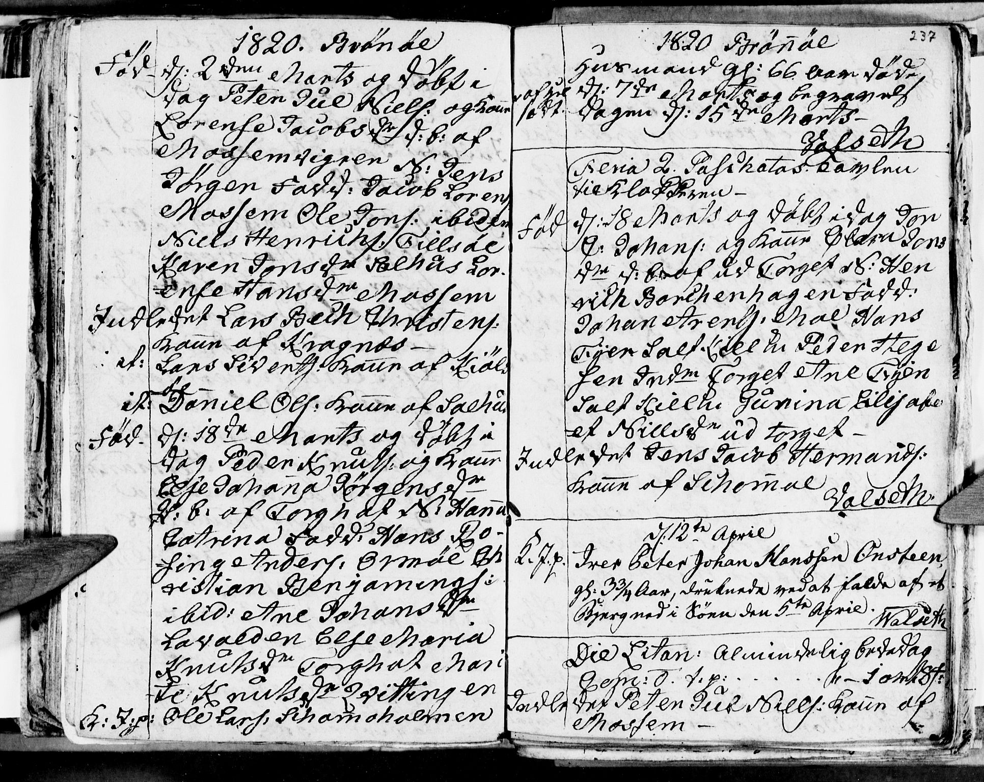 Ministerialprotokoller, klokkerbøker og fødselsregistre - Nordland, AV/SAT-A-1459/813/L0209: Parish register (copy) no. 813C01, 1803-1821, p. 237