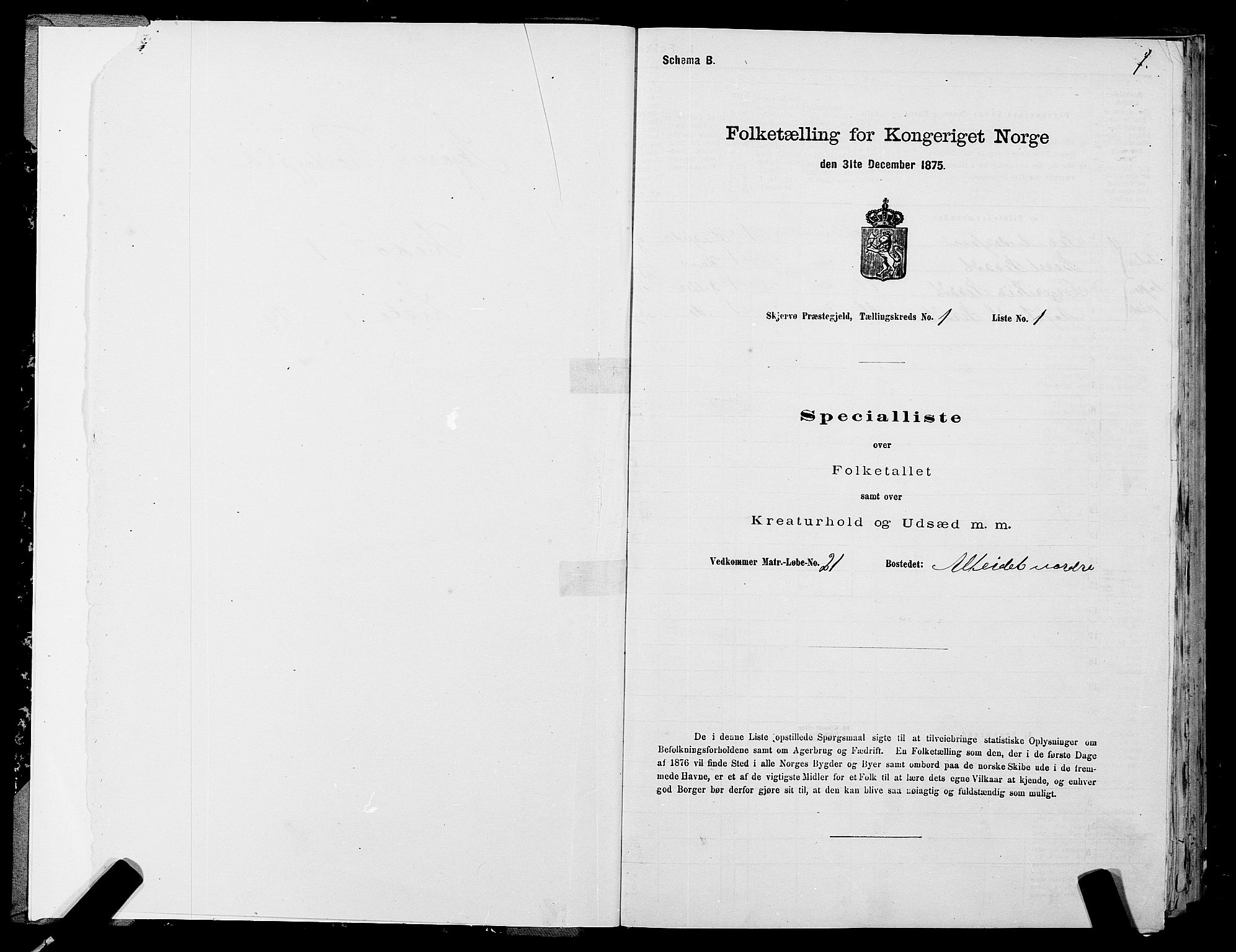 SATØ, 1875 census for 1941P Skjervøy, 1875, p. 1001