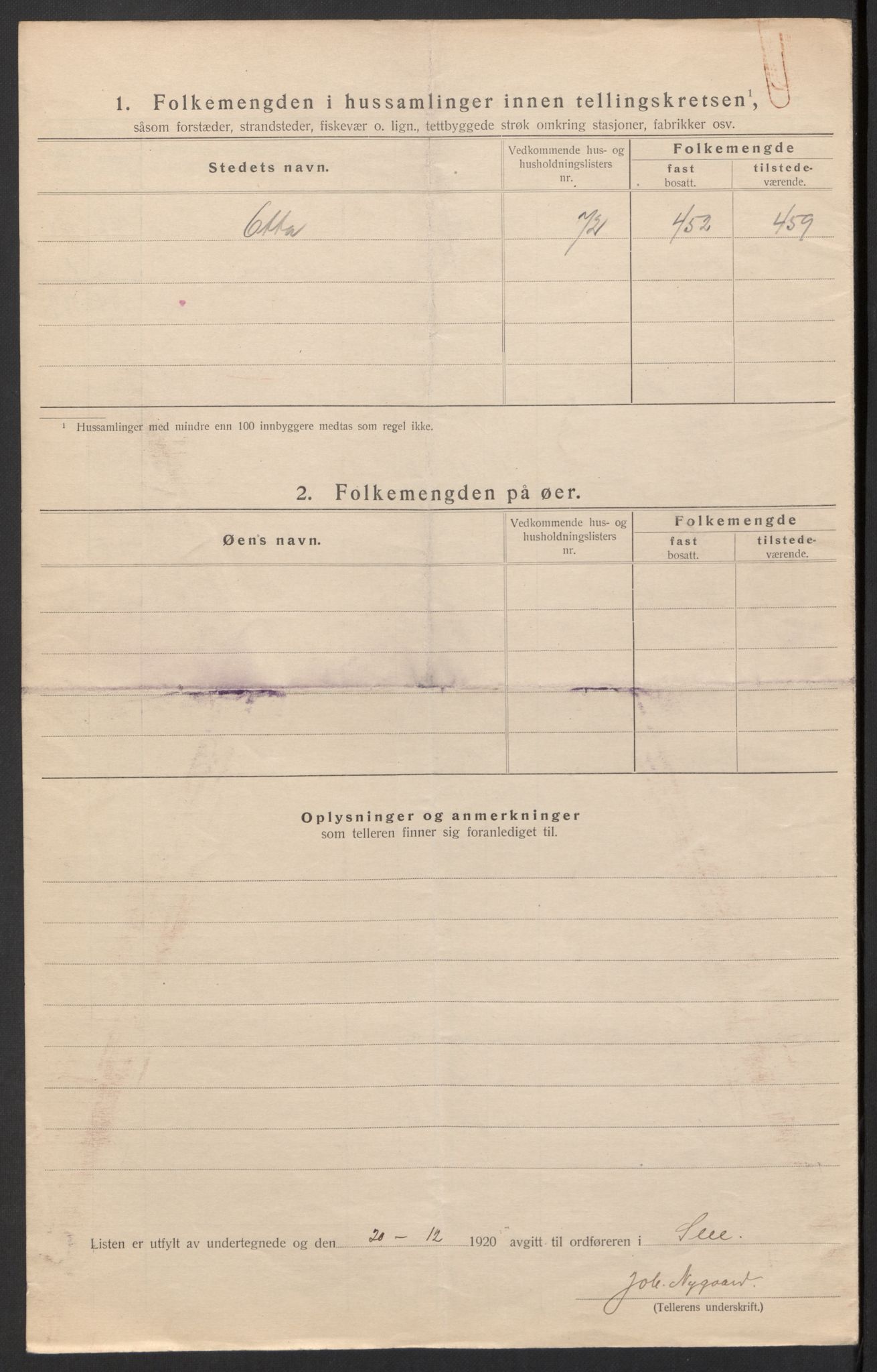 SAH, 1920 census for Sel, 1920, p. 22