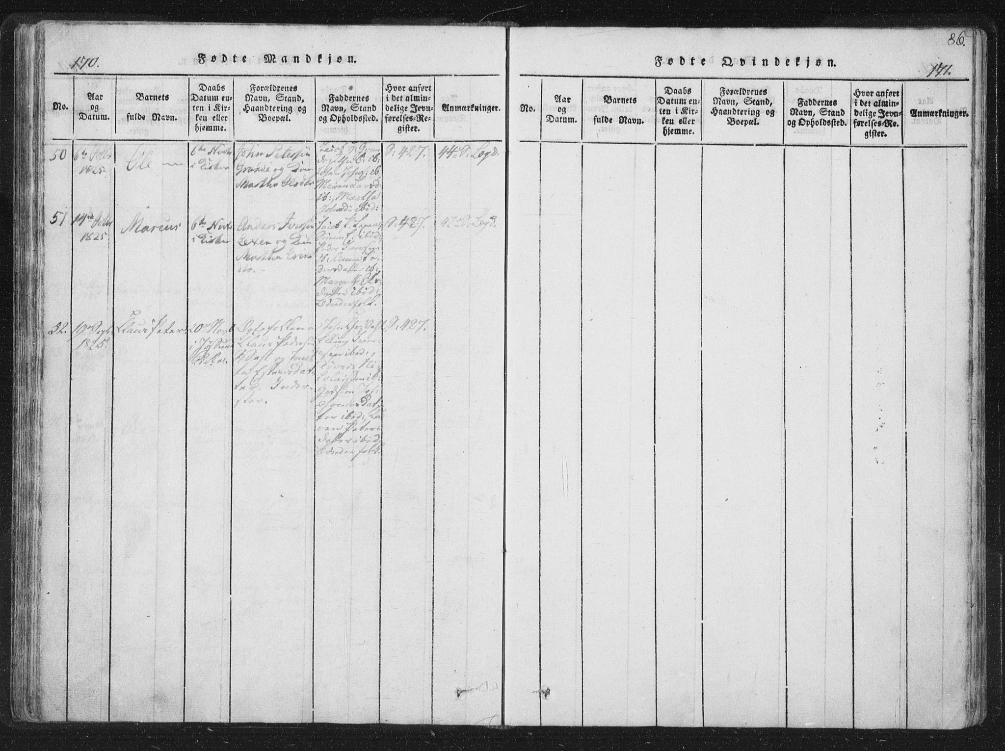 Ministerialprotokoller, klokkerbøker og fødselsregistre - Sør-Trøndelag, AV/SAT-A-1456/659/L0734: Parish register (official) no. 659A04, 1818-1825, p. 170-171