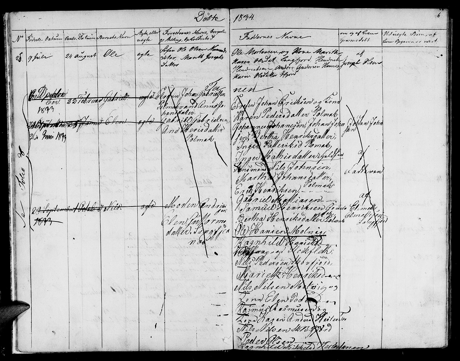 Lebesby sokneprestkontor, AV/SATØ-S-1353/H/Ha/L0003kirke: Parish register (official) no. 3, 1833-1852, p. 6