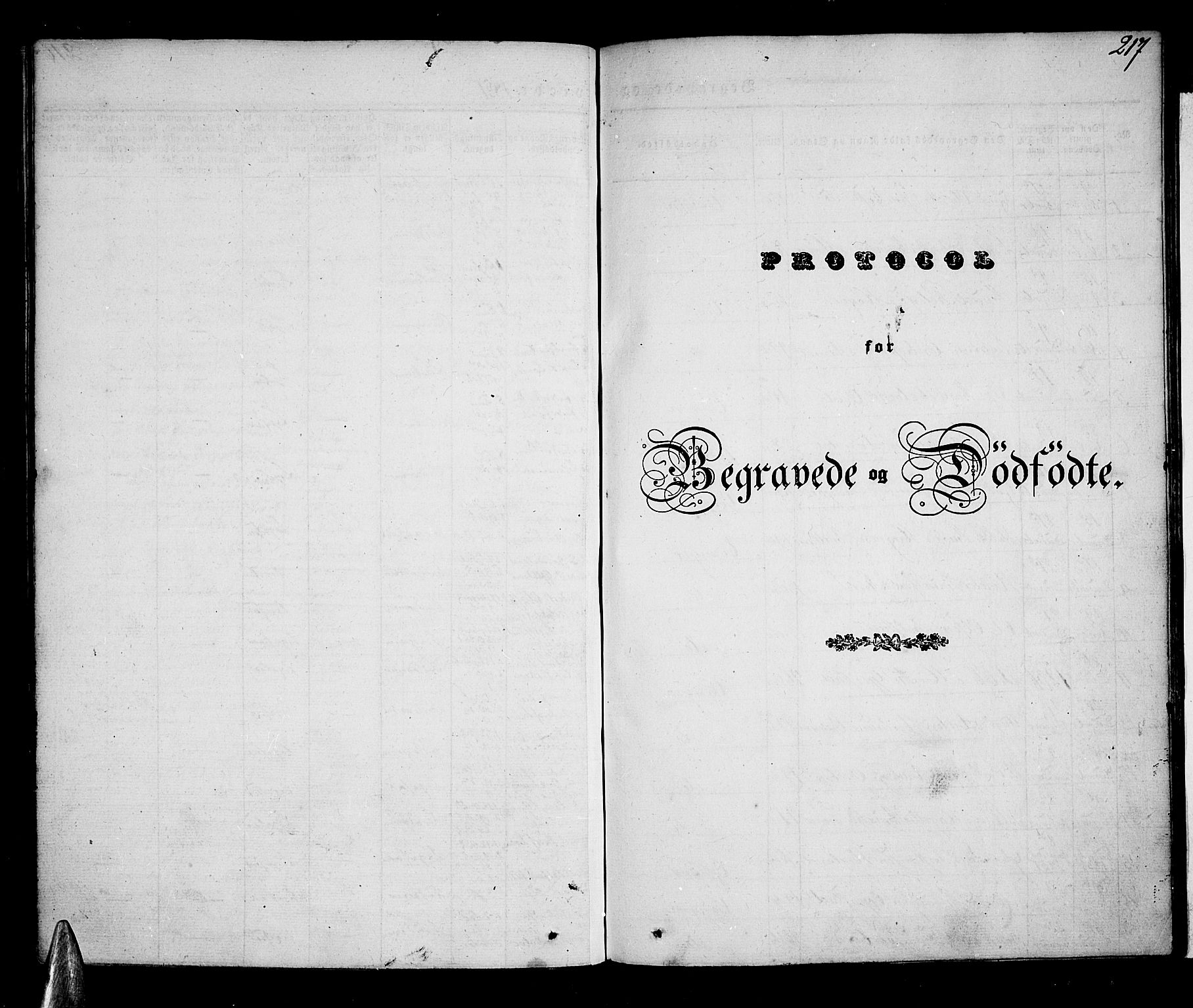 Voss sokneprestembete, SAB/A-79001/H/Haa: Parish register (official) no. A 13, 1836-1851, p. 217