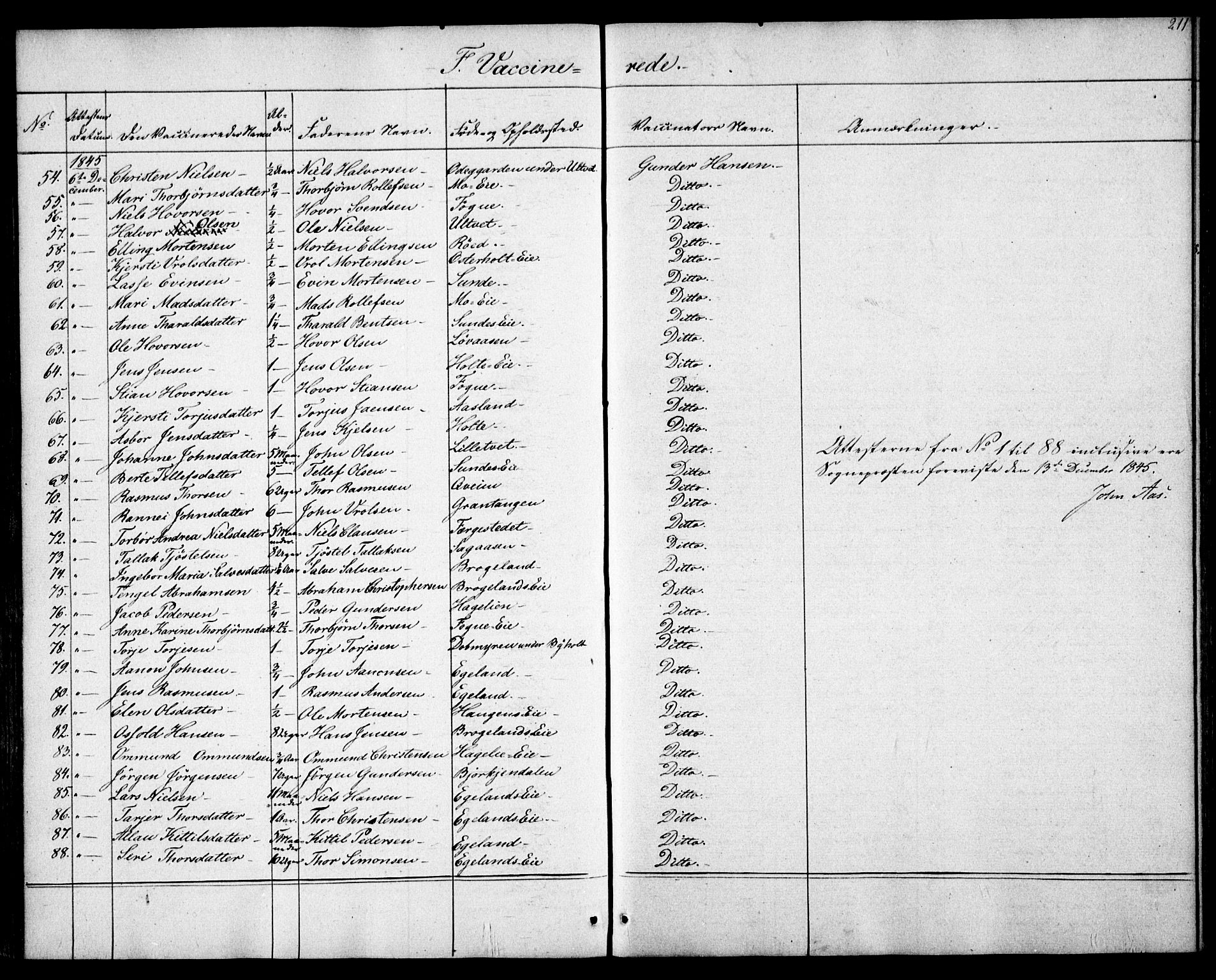 Gjerstad sokneprestkontor, AV/SAK-1111-0014/F/Fa/Faa/L0006: Parish register (official) no. A 6, 1841-1857, p. 211