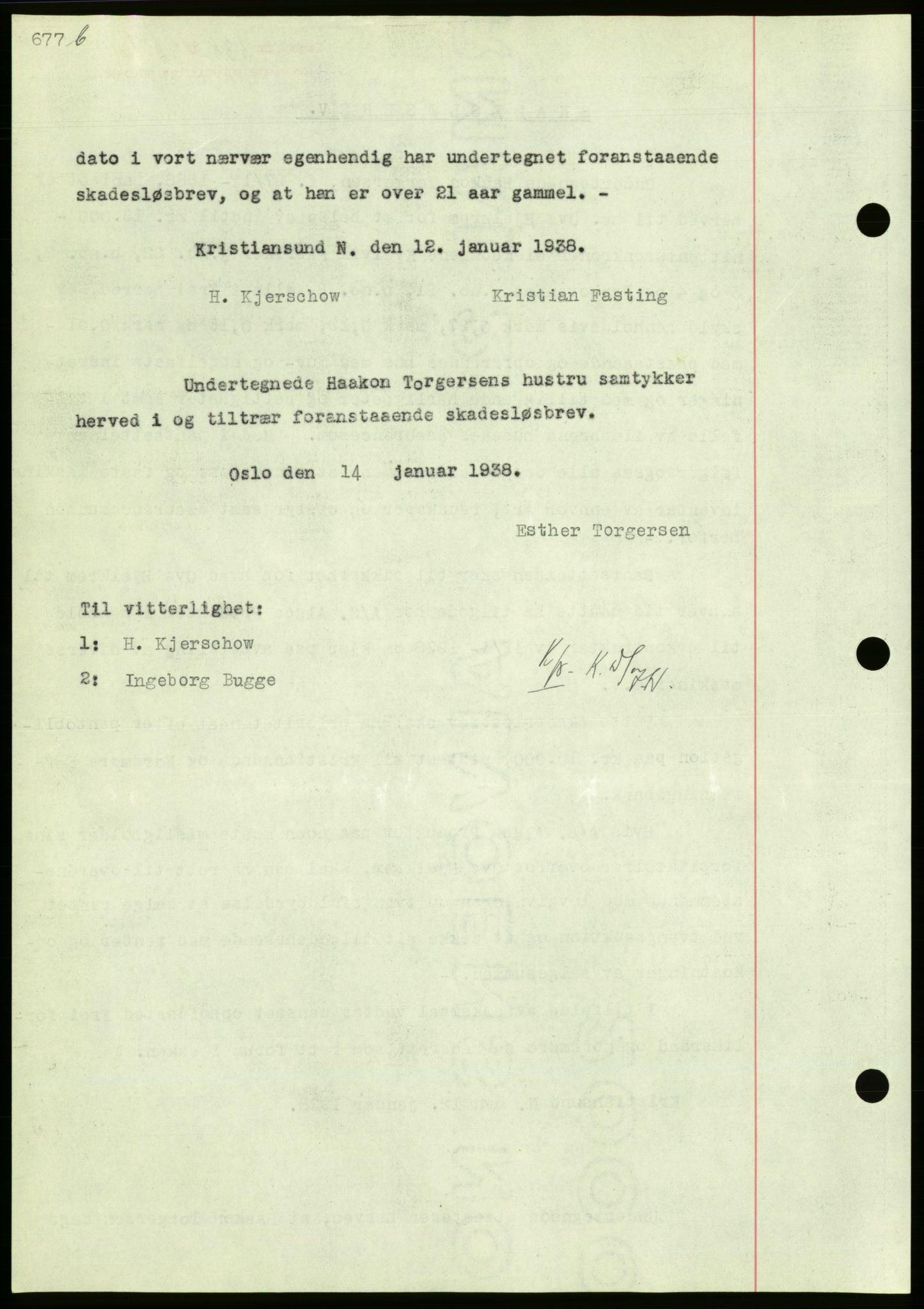 Nordmøre sorenskriveri, AV/SAT-A-4132/1/2/2Ca/L0092: Mortgage book no. B82, 1937-1938, Diary no: : 338/1938