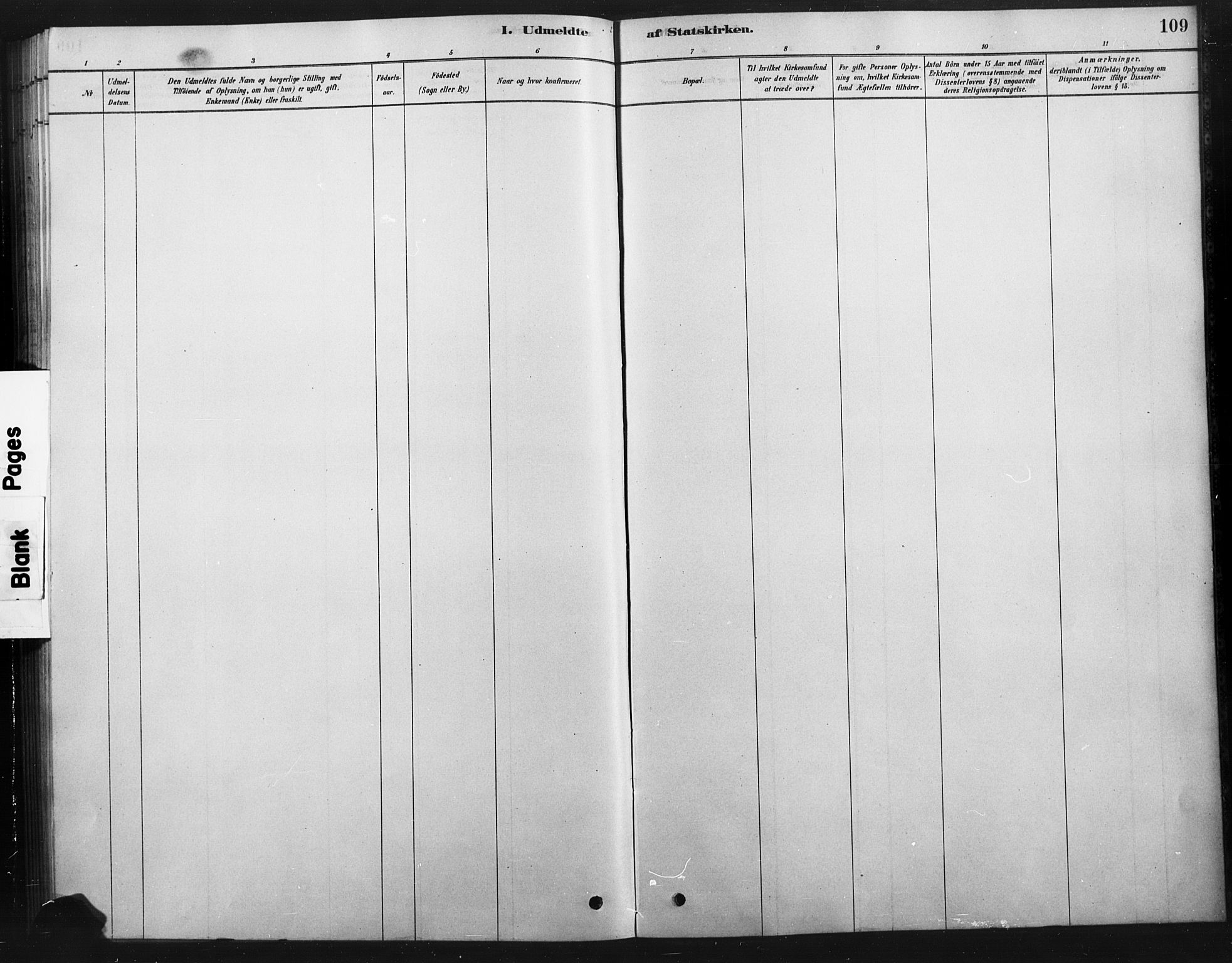 Tolga prestekontor, SAH/PREST-062/K/L0007: Parish register (official) no. 7, 1877-1900, p. 109
