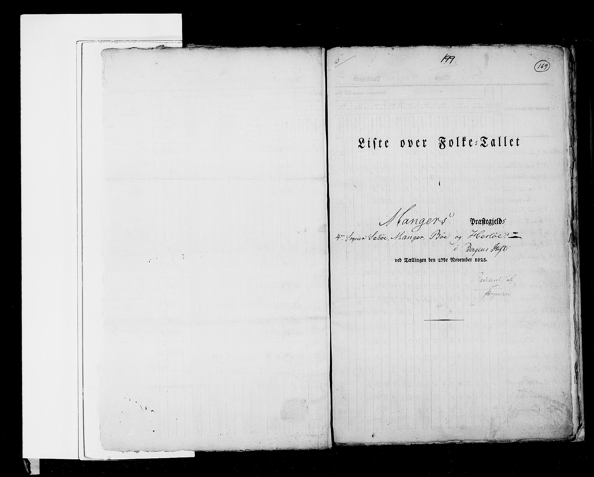 RA, Census 1825, vol. 13: Søndre Bergenhus amt, 1825, p. 169