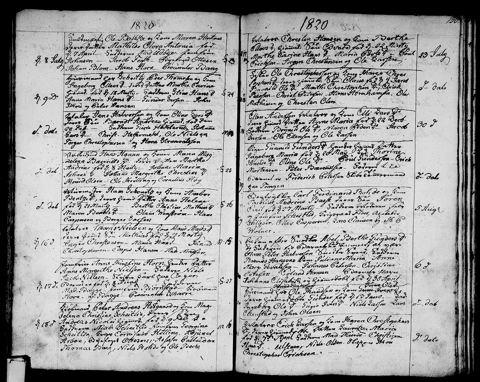 Strømsø kirkebøker, SAKO/A-246/F/Fa/L0010: Parish register (official) no. I 10, 1792-1822, p. 130