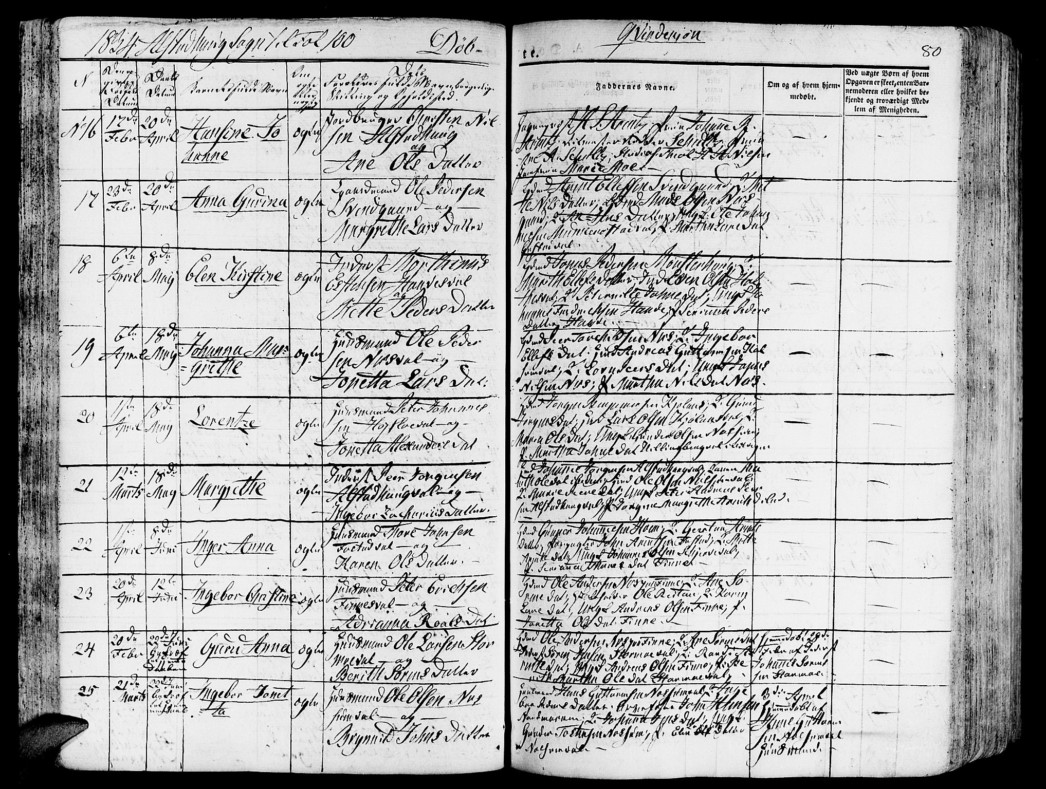 Ministerialprotokoller, klokkerbøker og fødselsregistre - Nord-Trøndelag, SAT/A-1458/717/L0152: Parish register (official) no. 717A05 /1, 1825-1836, p. 80