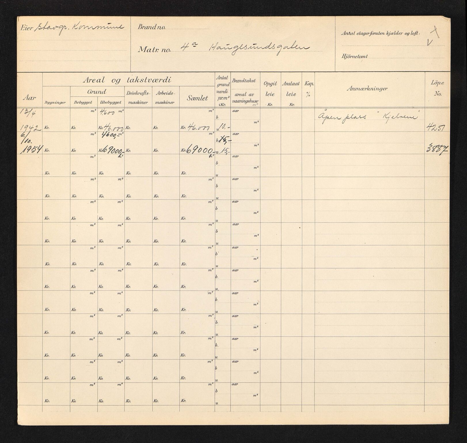 Stavanger kommune. Skattetakstvesenet, BYST/A-0440/F/Fa/Faa/L0016/0005: Skattetakstkort / Haugesundsgata 3 - 60